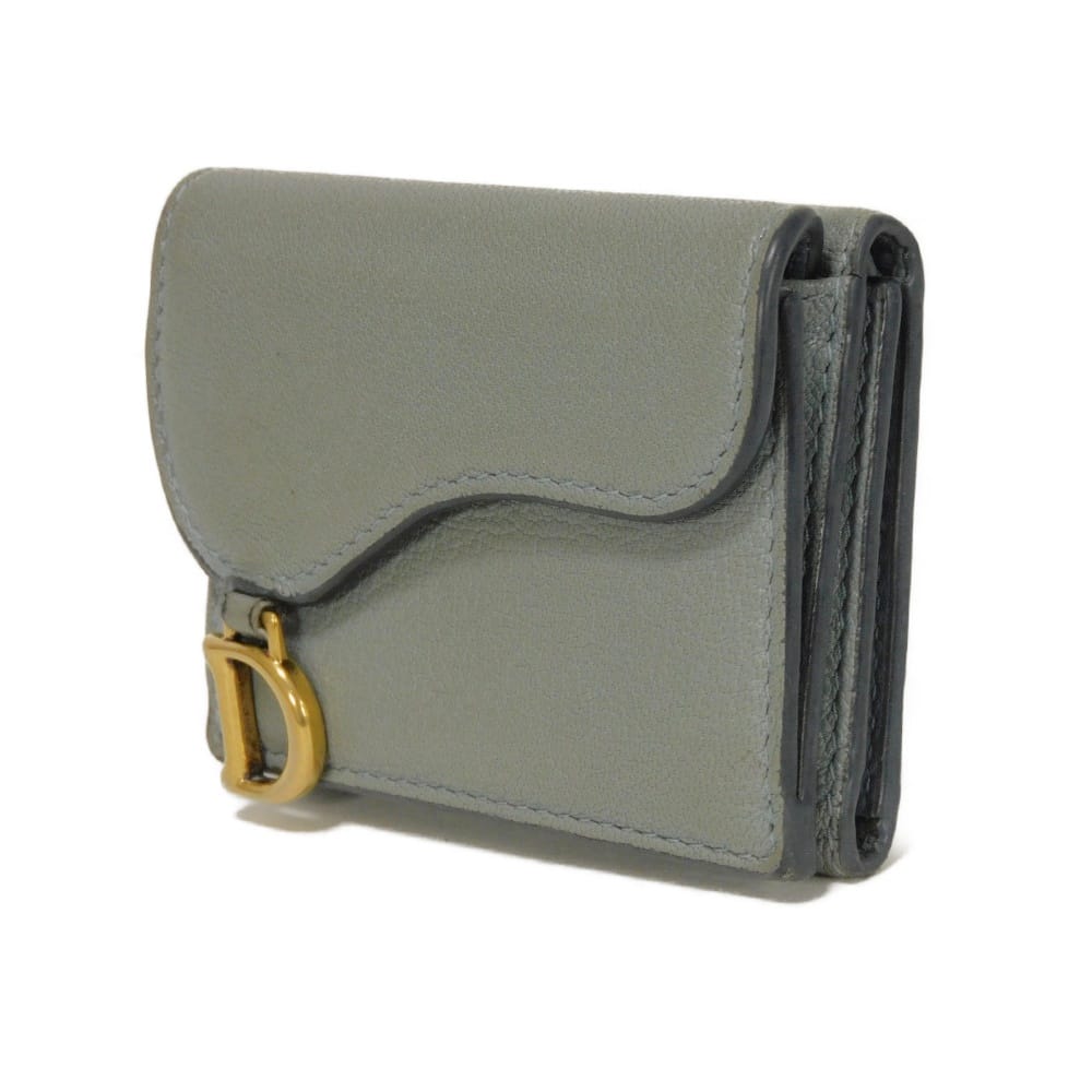 Dior Saddle Goat Calfskin Compact Wallet