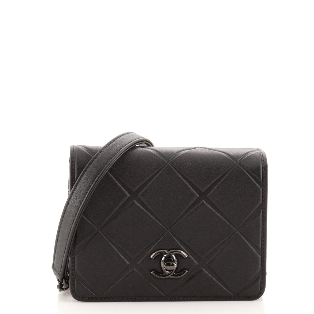 Propeller Flap Bag Quilted Calfskin Mini