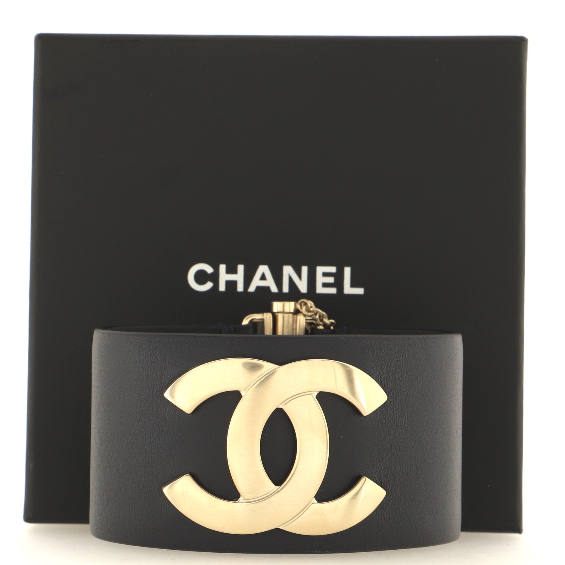 CC Cuff Bracelet Leather with Metal