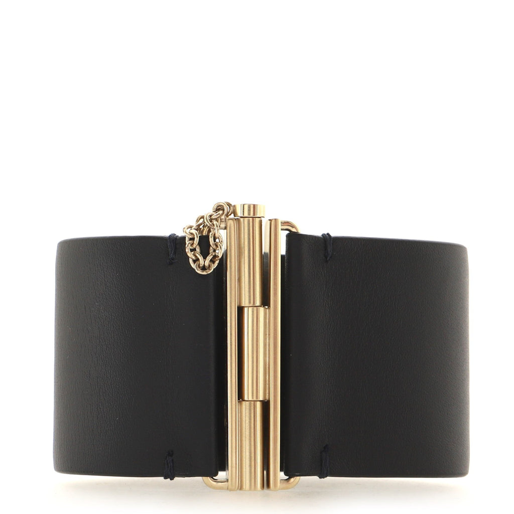 CC Cuff Bracelet Leather with Metal