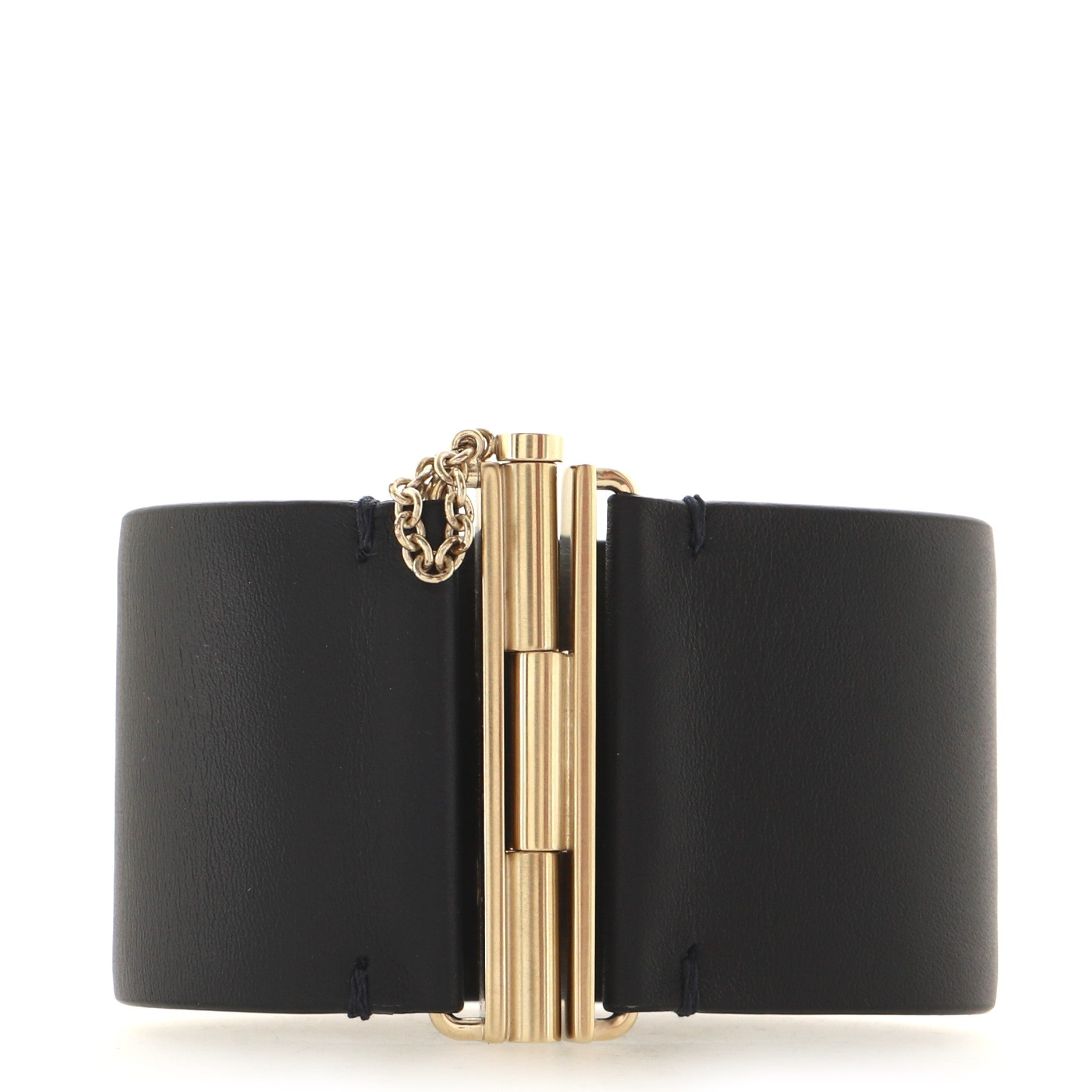 CC Cuff Bracelet Leather with Metal
