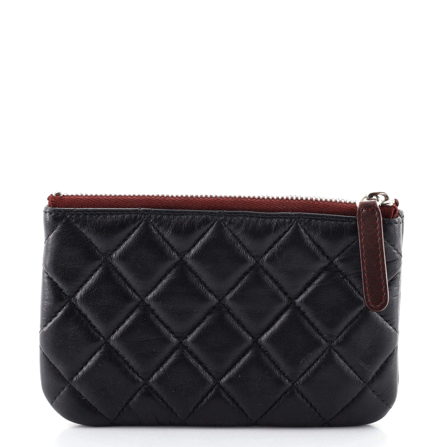 Classic O Case Pouch Quilted Lambskin Mini