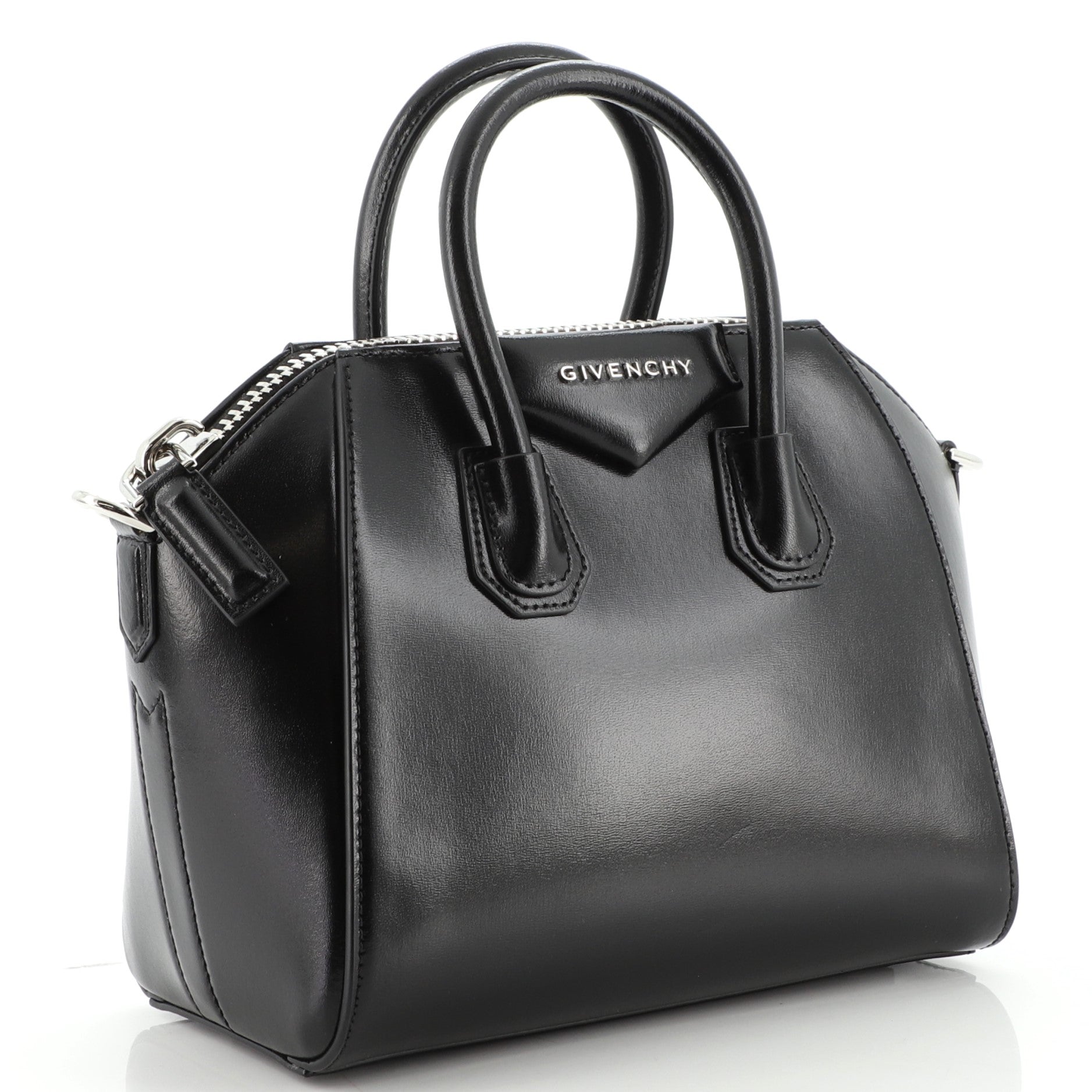 Antigona Bag Glazed Leather Mini