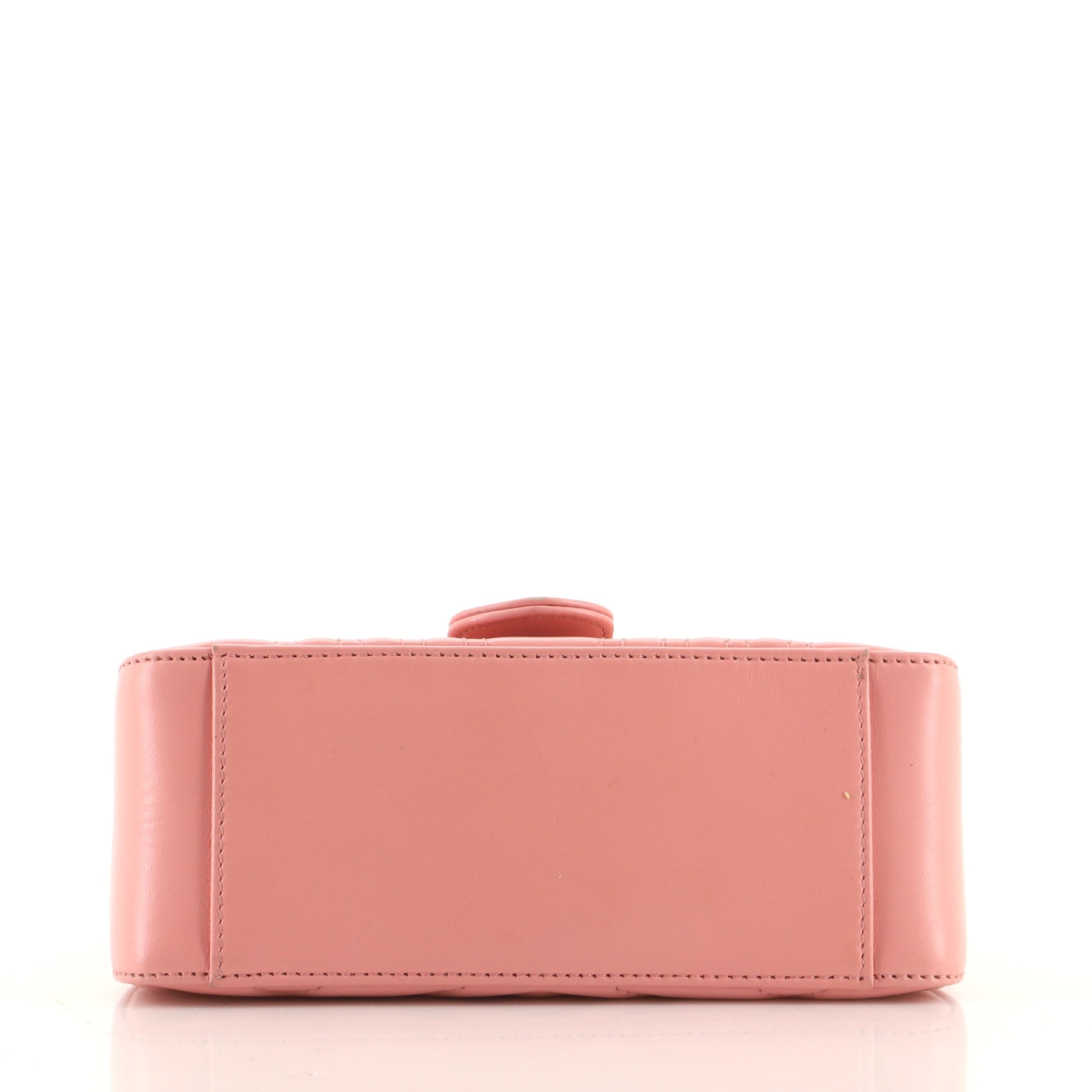 GG Marmont Top Handle Flap Bag Matelasse Leather Mini