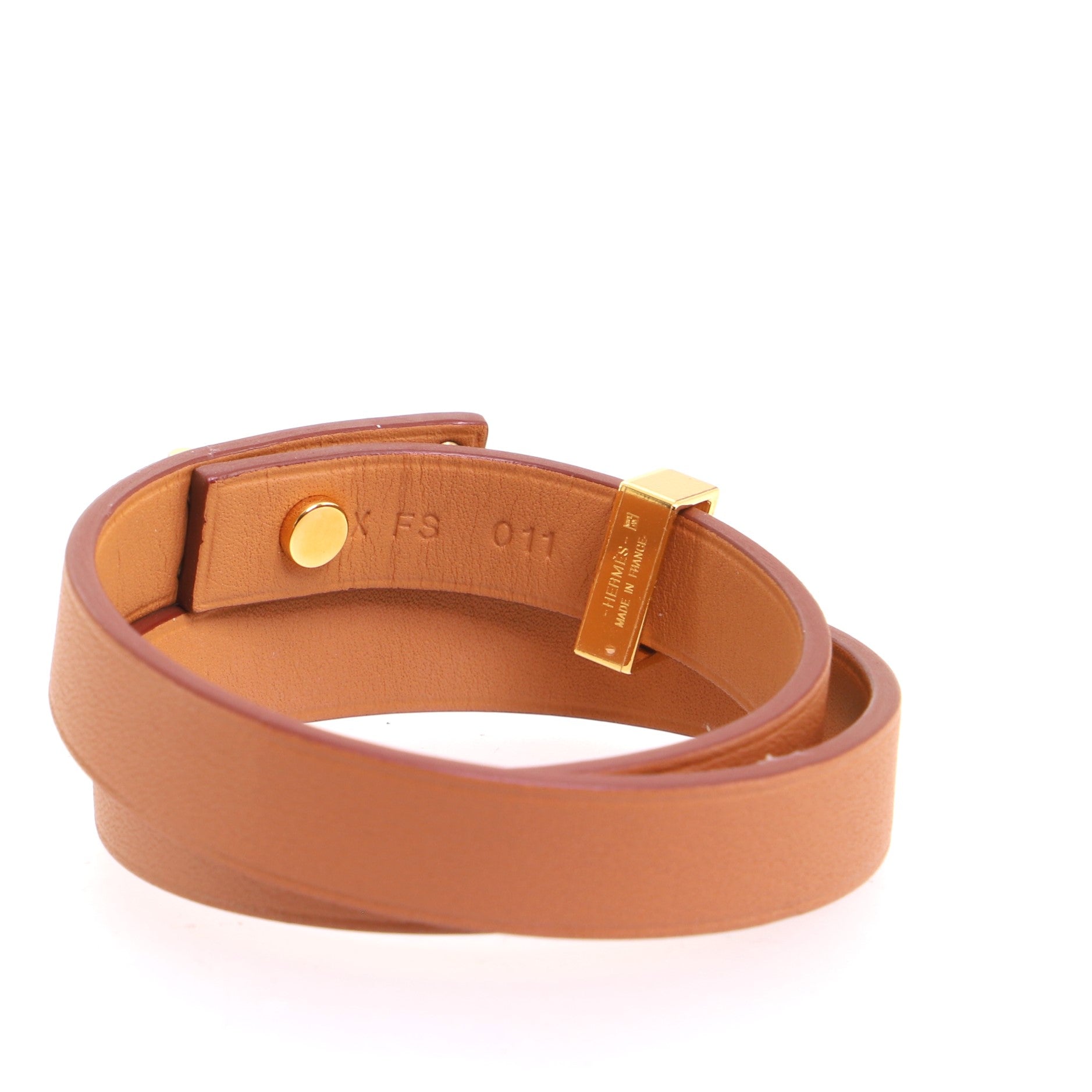 Mini Dog Clous Carres Bracelet Leather