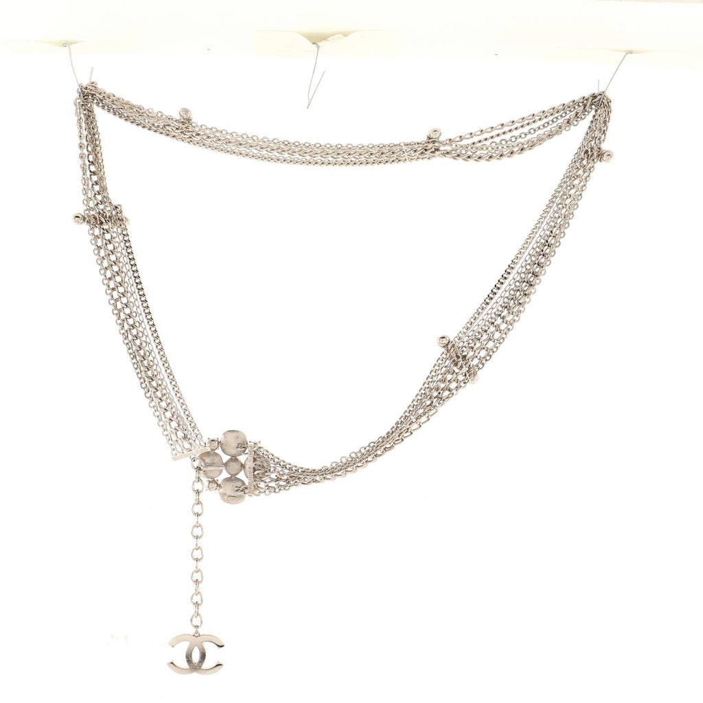 CC Cluster Multistrand Chain Belt Metal with Crystals 80