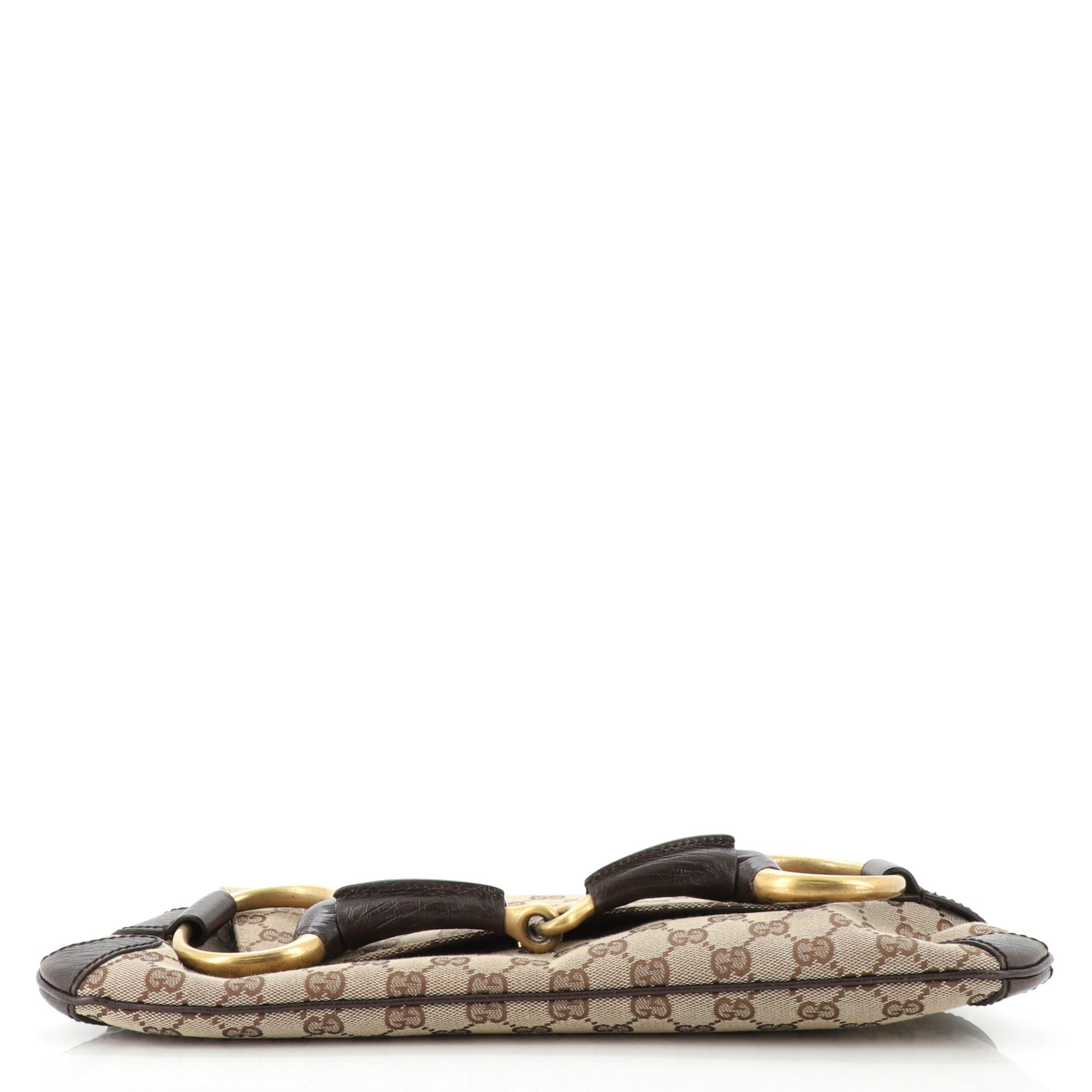 Horsebit Chain Clutch GG Canvas Large
