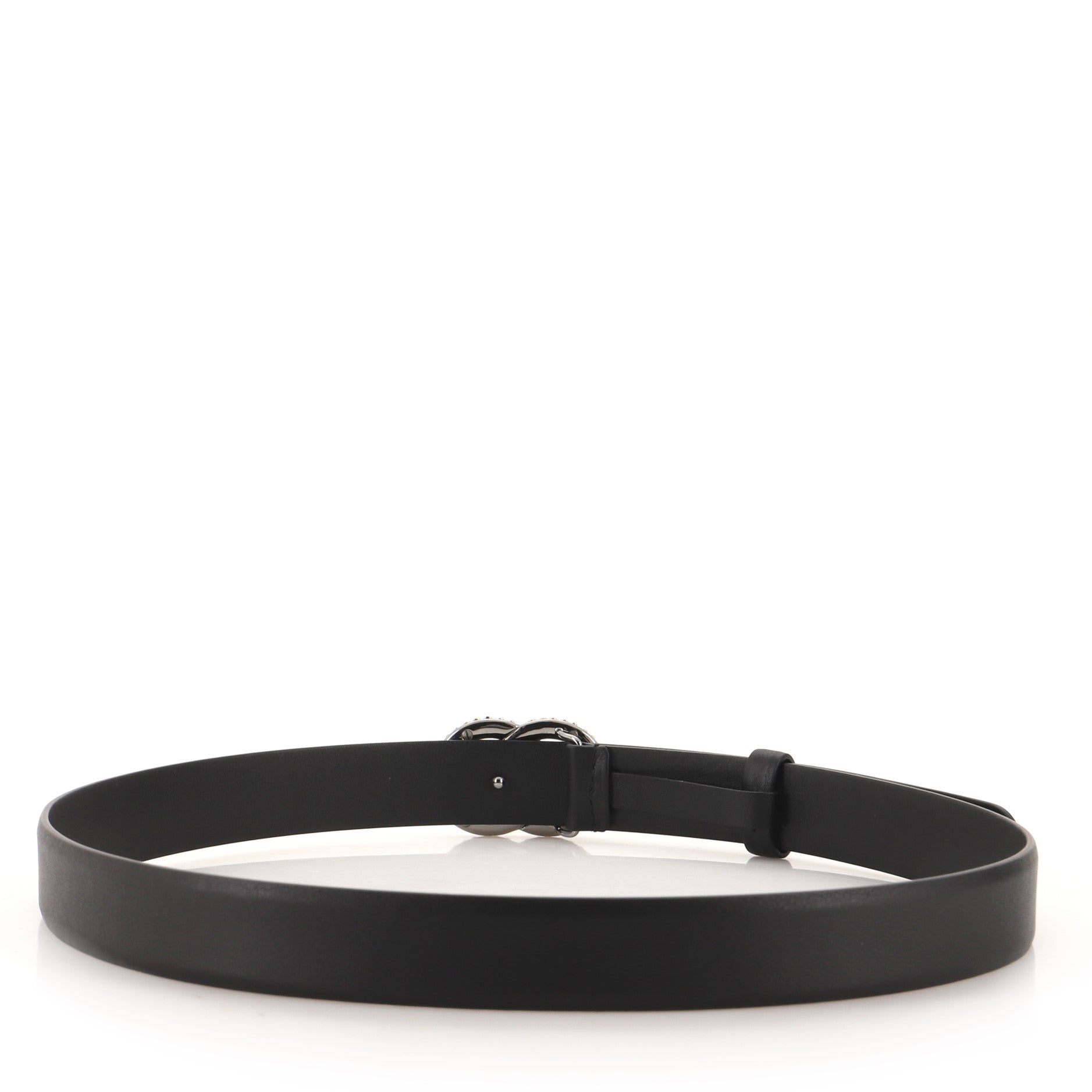 Multi Heart CC Buckle Belt Leather Thin 80
