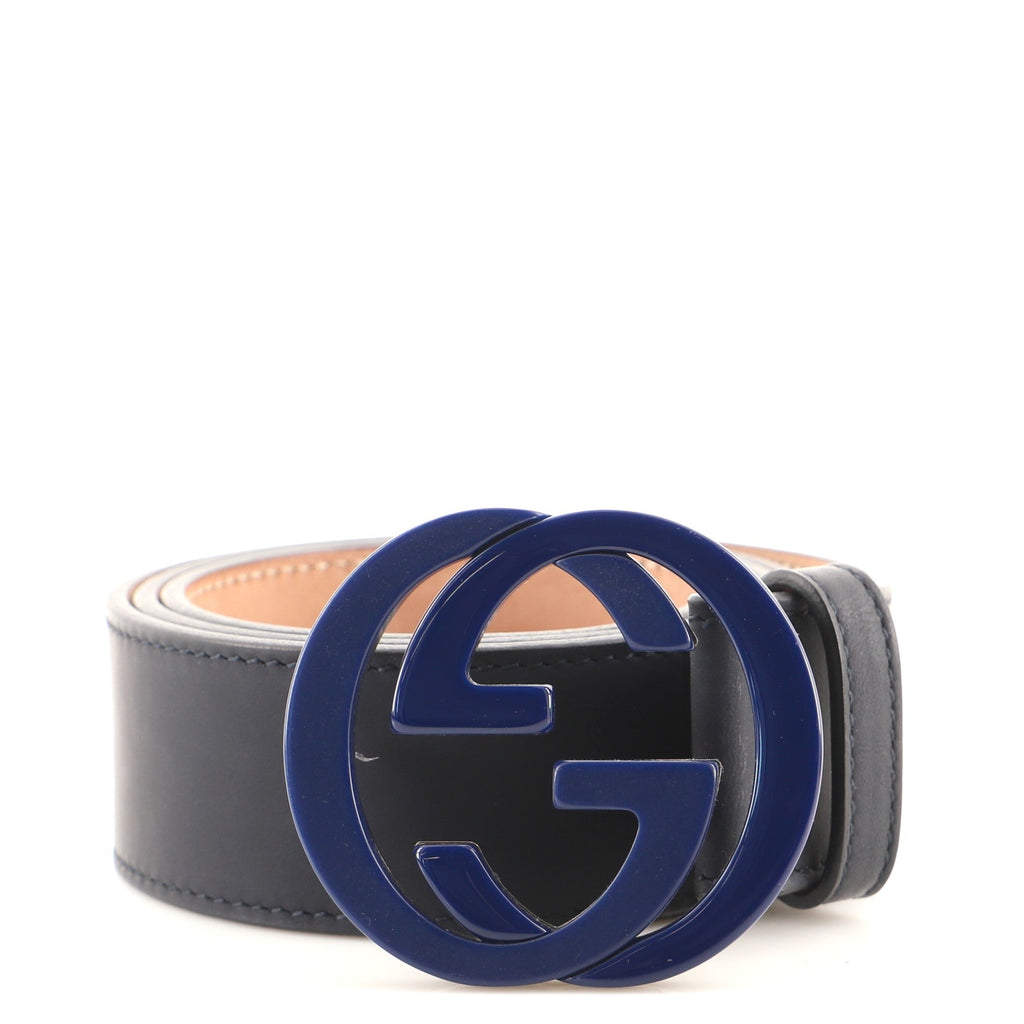 Interlocking G Belt Leather Wide 85