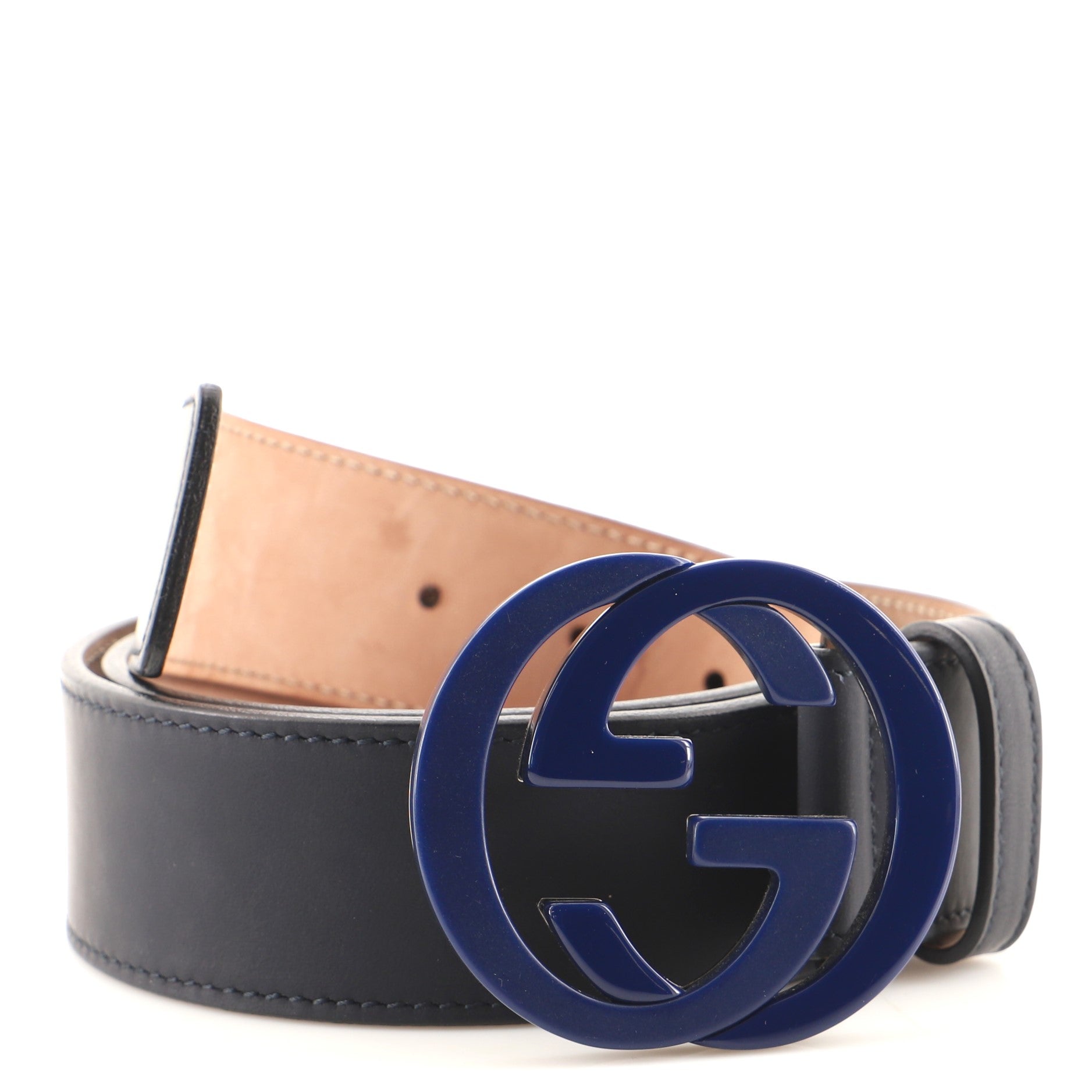 Interlocking G Belt Leather Wide 85