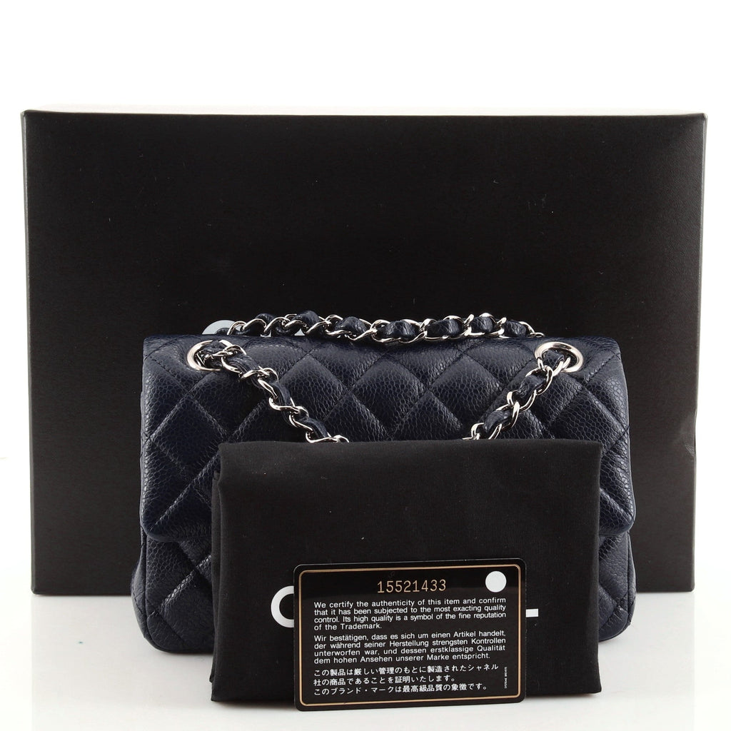 Classic Single Flap Bag Quilted Caviar Mini