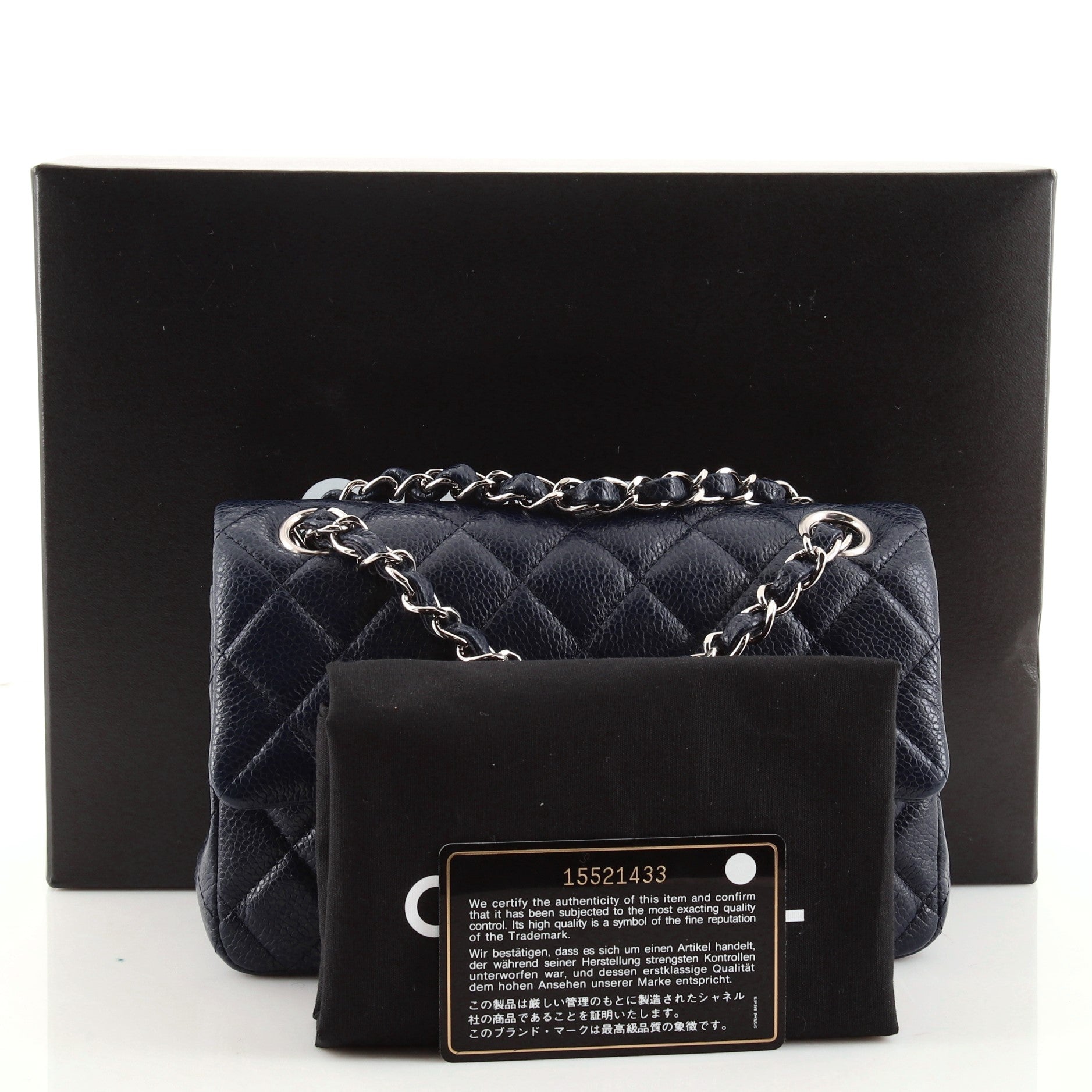 Classic Single Flap Bag Quilted Caviar Mini