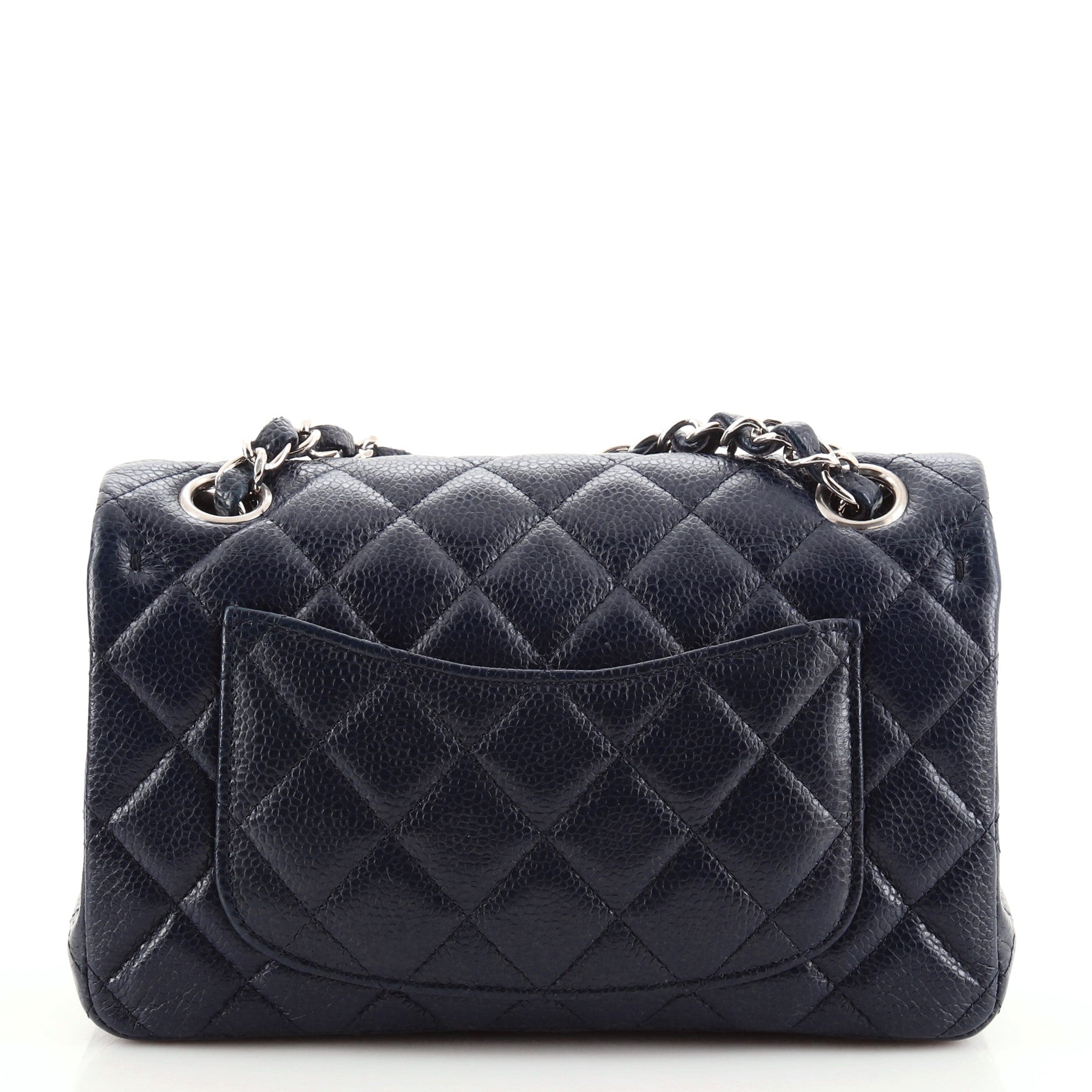 Classic Single Flap Bag Quilted Caviar Mini