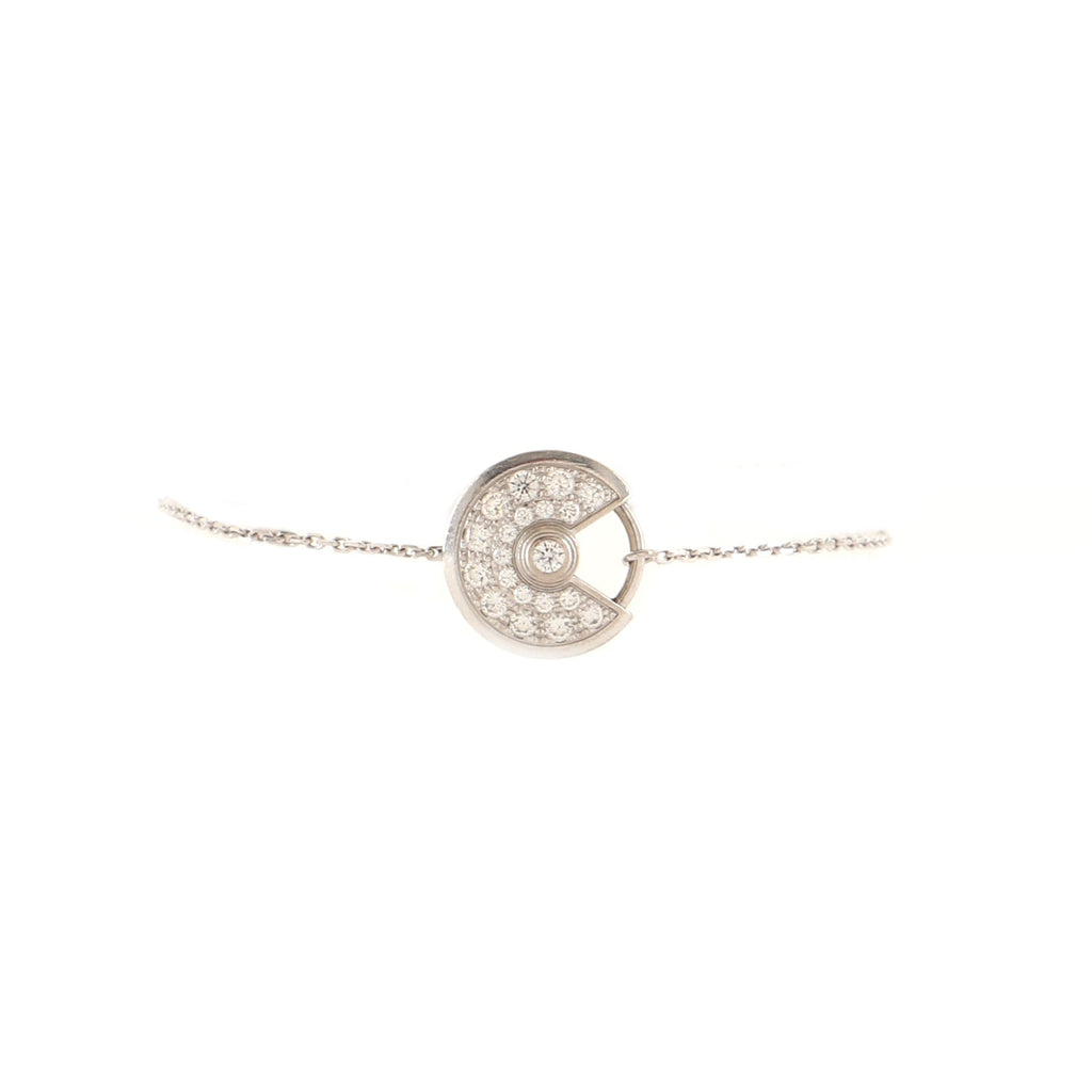 Amulette de Cartier Bracelet 18K White Gold and Diamonds XS