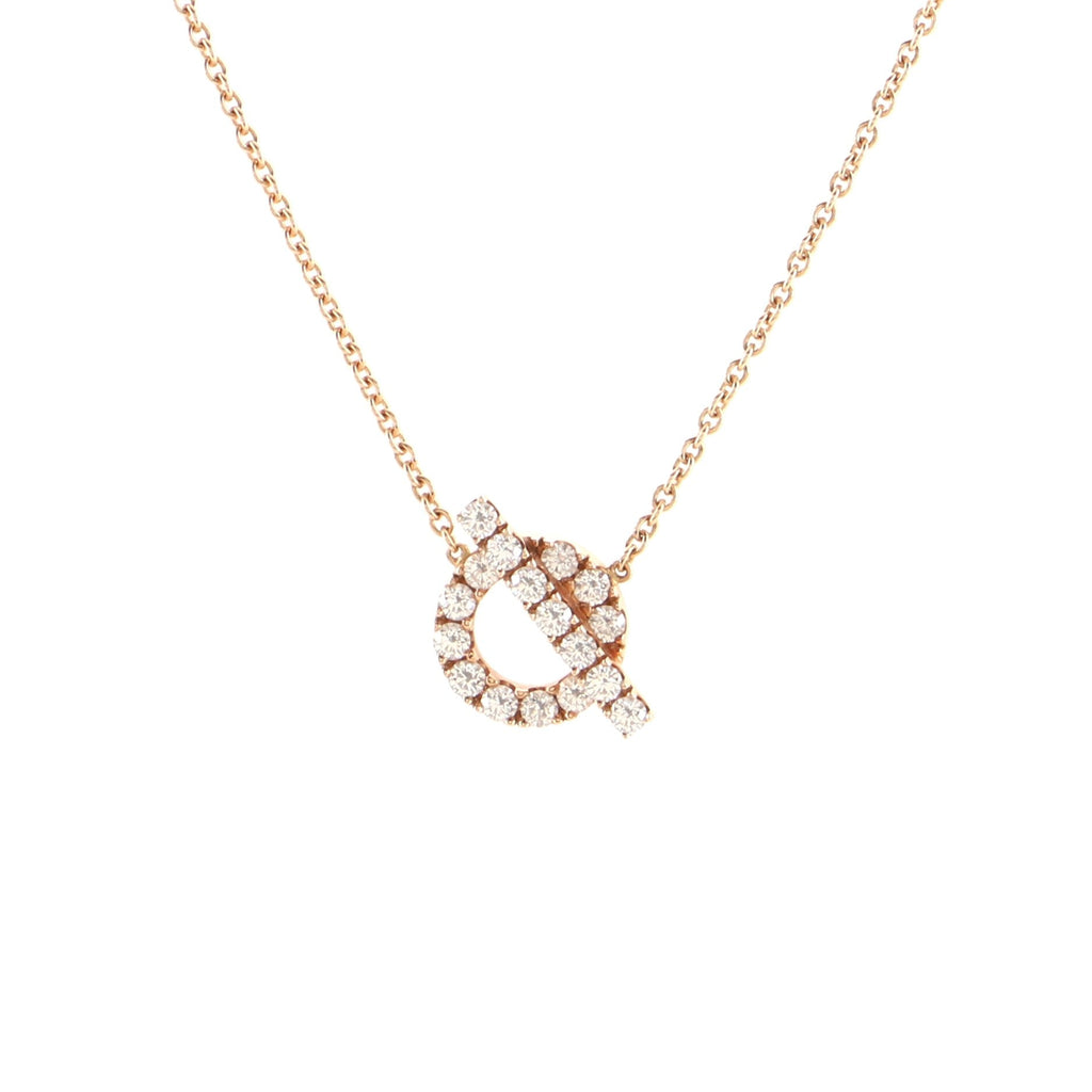 Finesse Pendant Necklace 18K Rose Gold and Diamonds