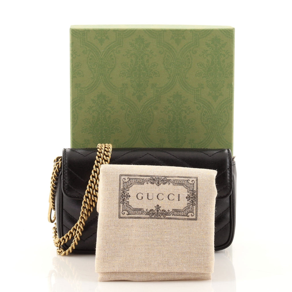 GG Marmont Flap Bag Matelasse Leather Super Mini