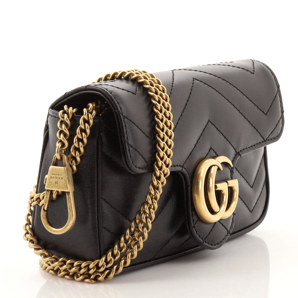 GG Marmont Flap Bag Matelasse Leather Super Mini