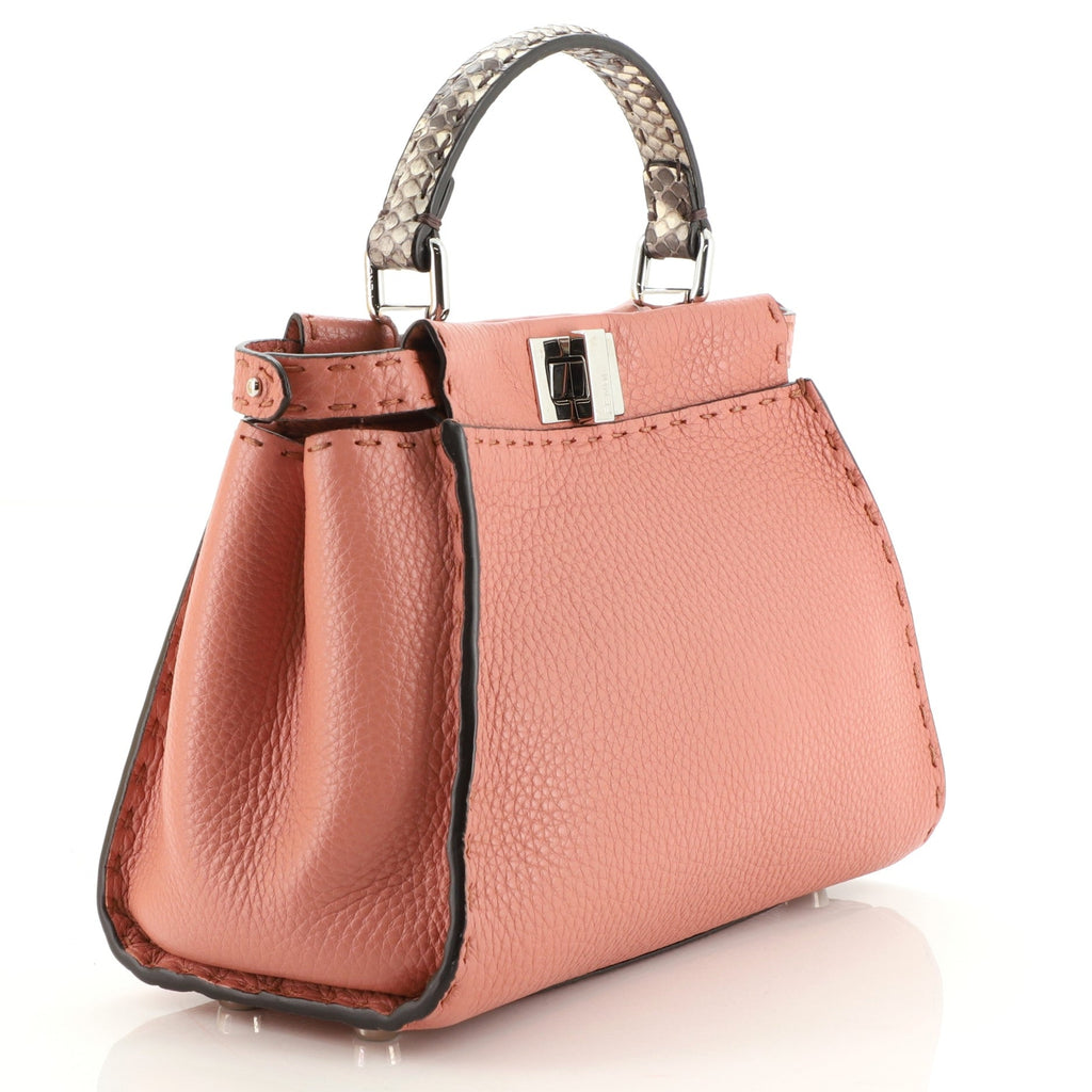 Selleria Peekaboo Bag Leather with Python Mini