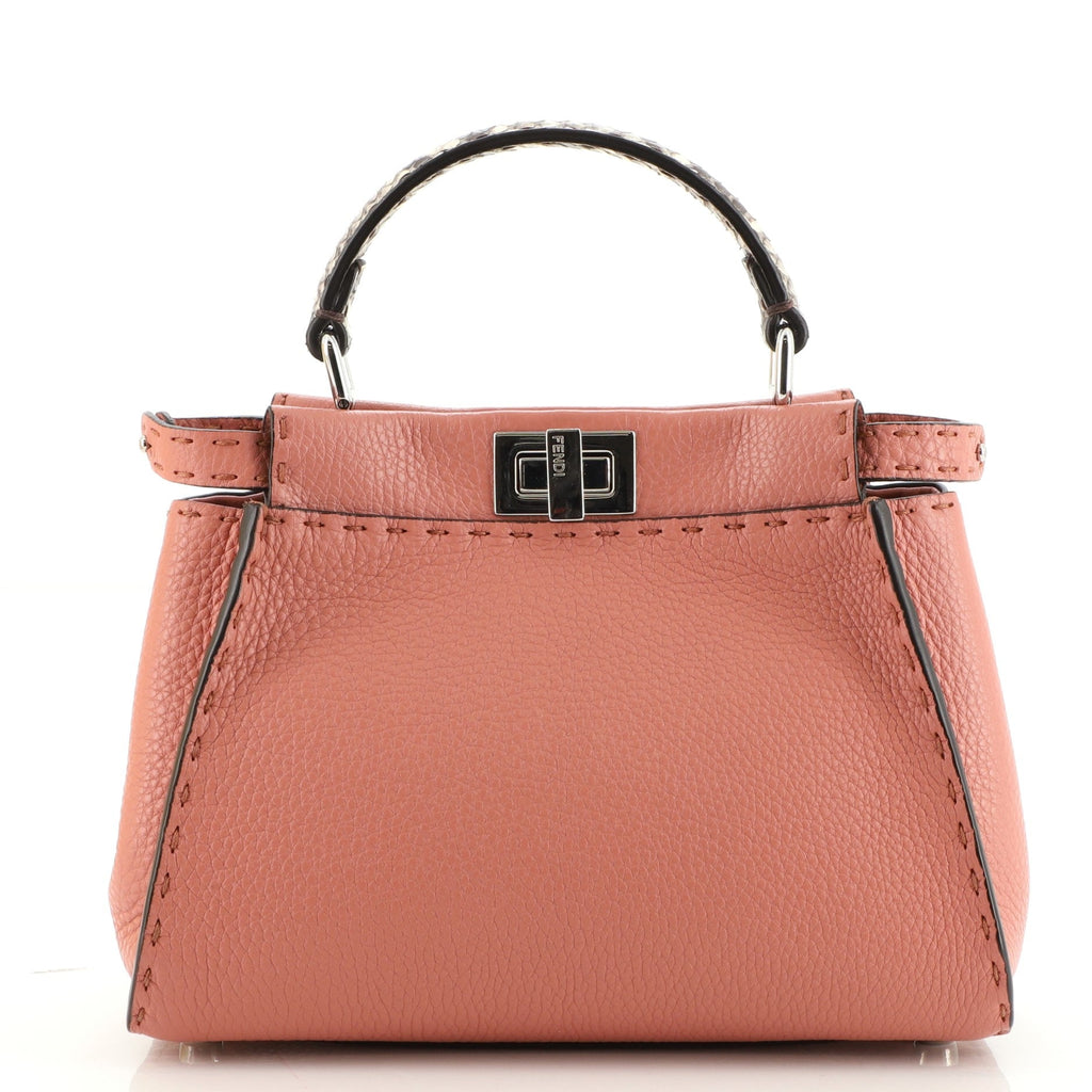 Selleria Peekaboo Bag Leather with Python Mini