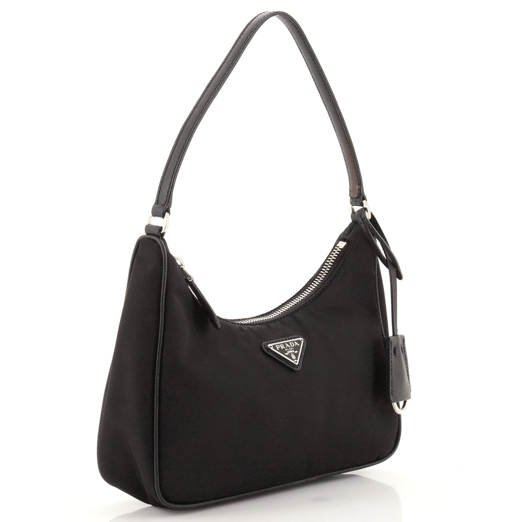 Re-Edition 2005 Hobo Tessuto with Saffiano Leather Mini