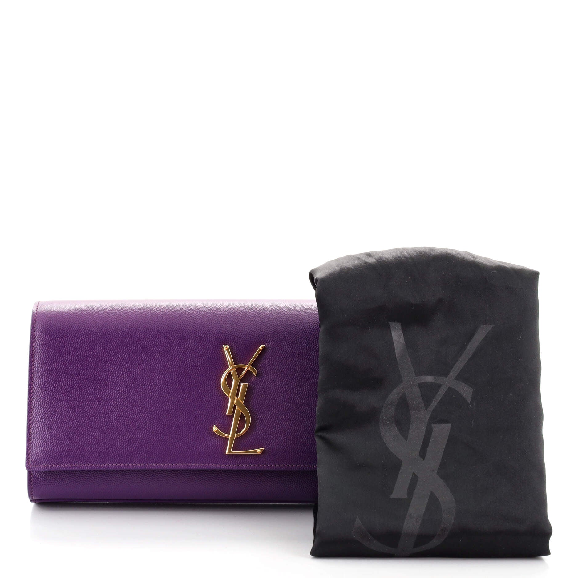Classic Monogram Clutch Leather Long