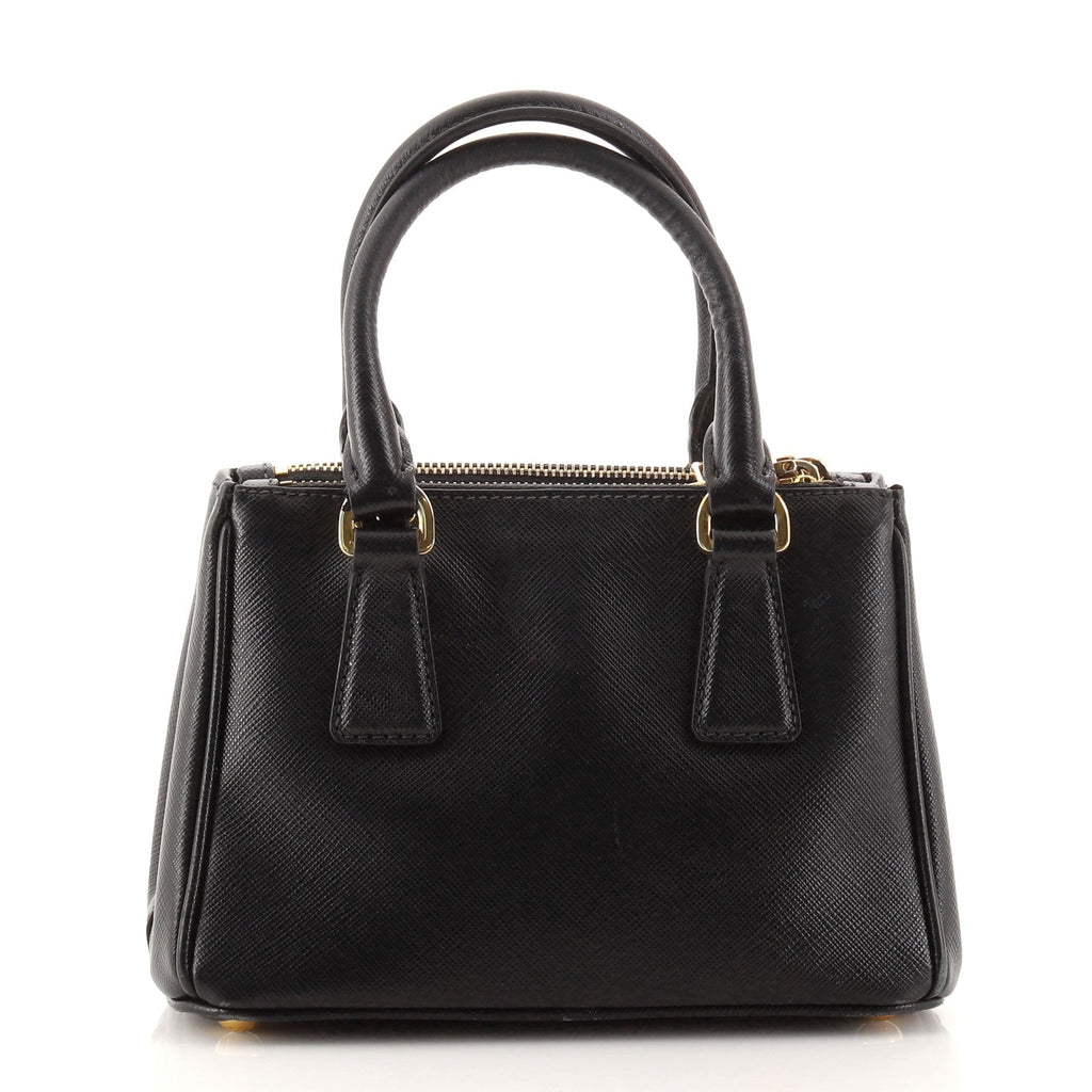 Galleria Double Zip Tote Saffiano Leather Mini