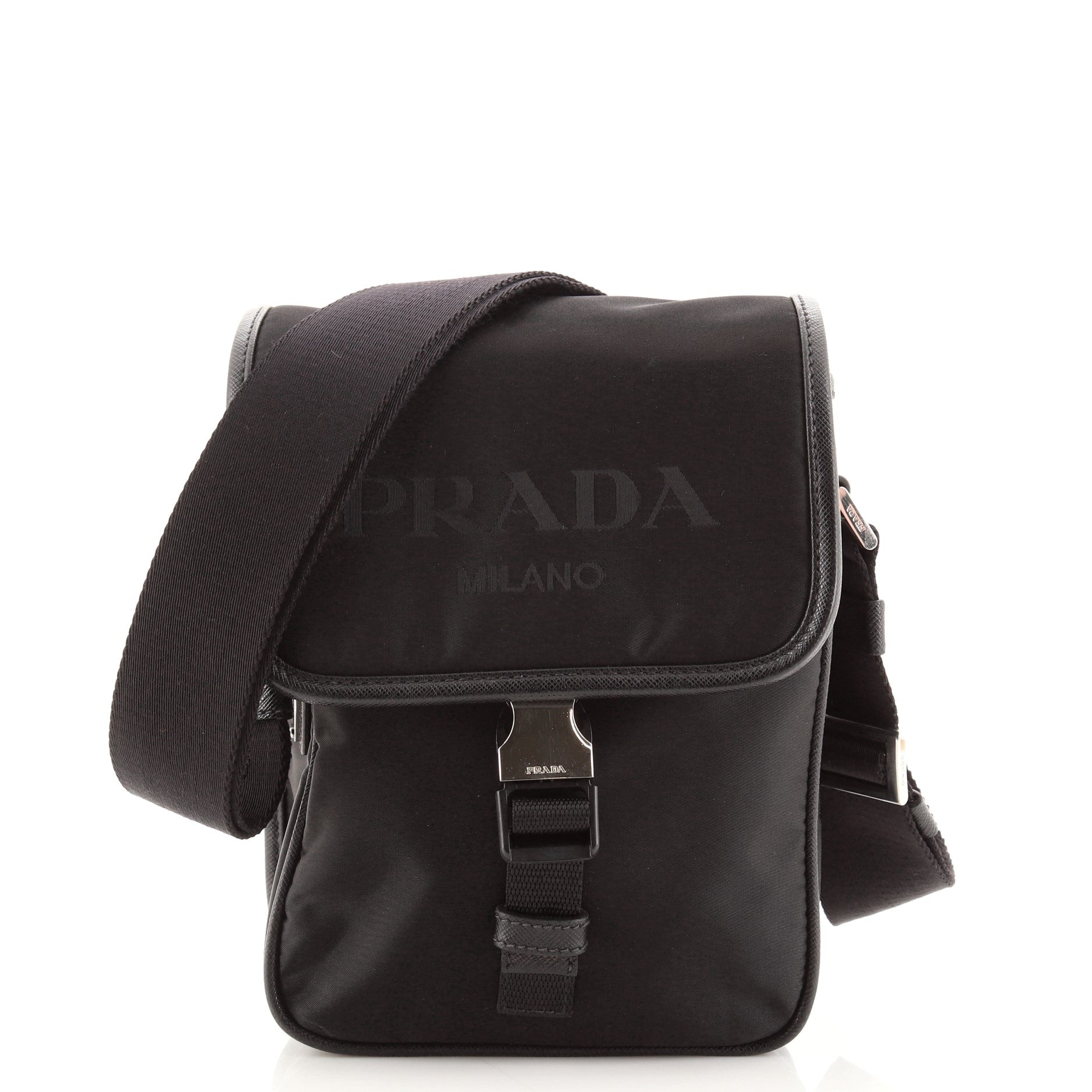Logo Flap Messenger Tessuto Mini