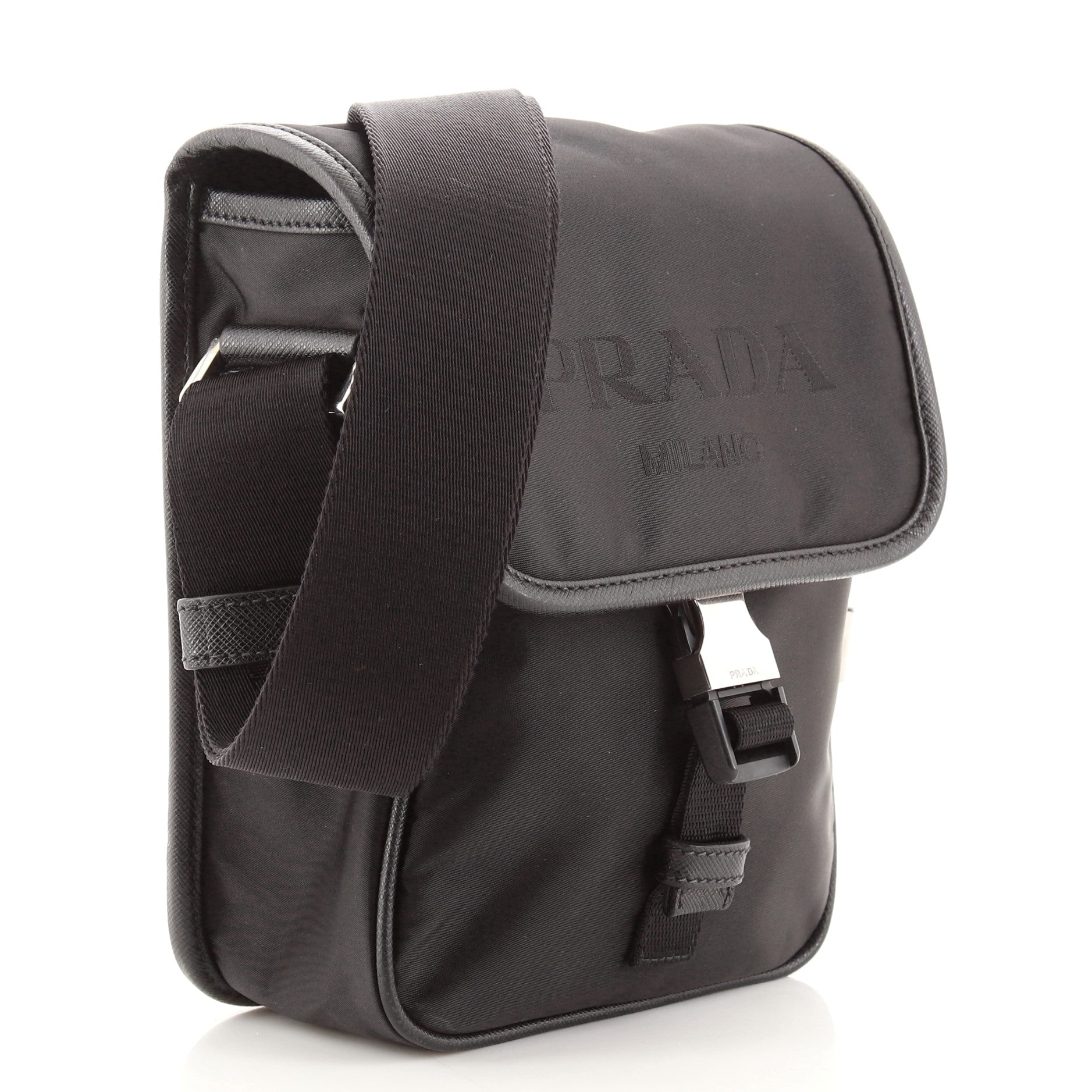 Logo Flap Messenger Tessuto Mini