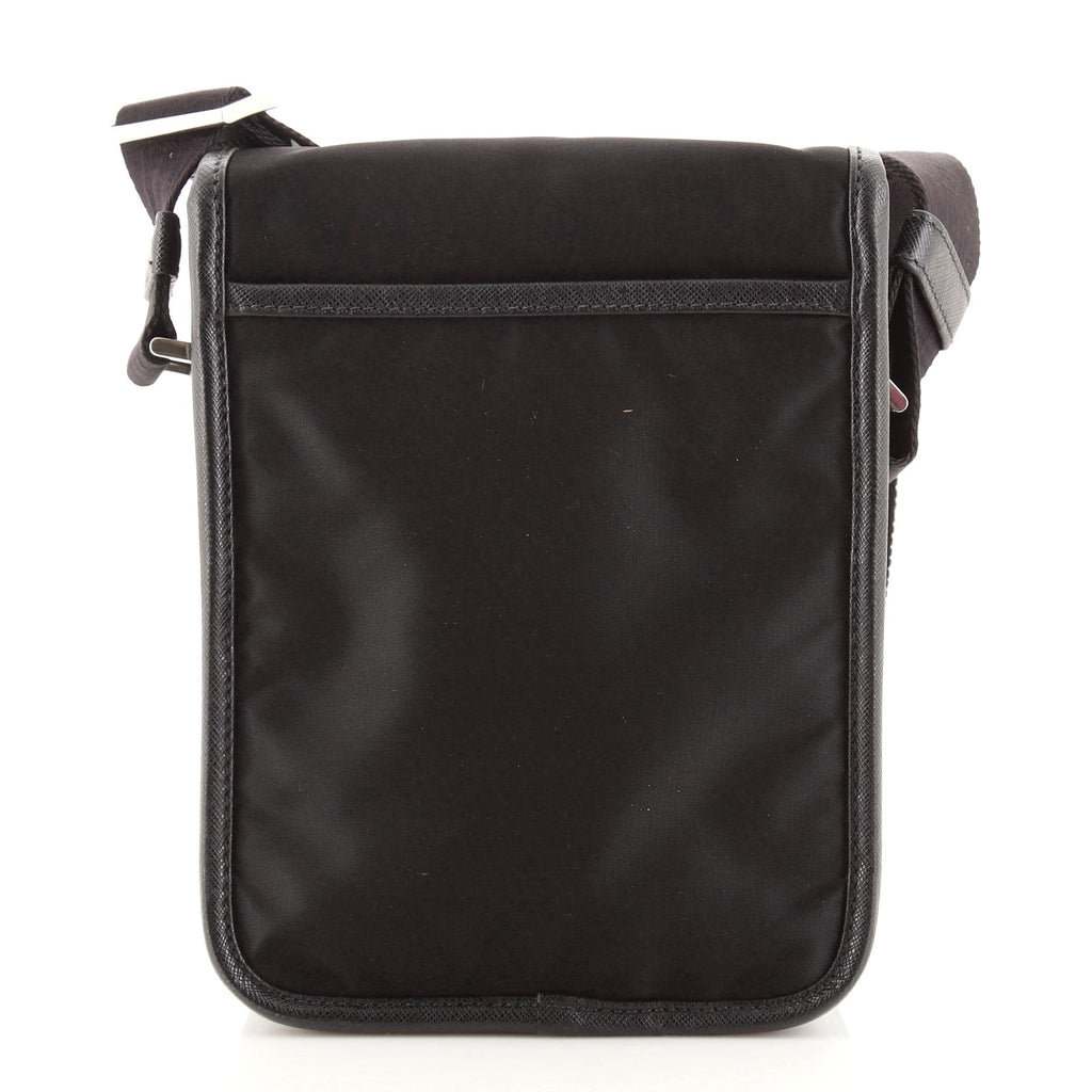 Logo Flap Messenger Tessuto Mini