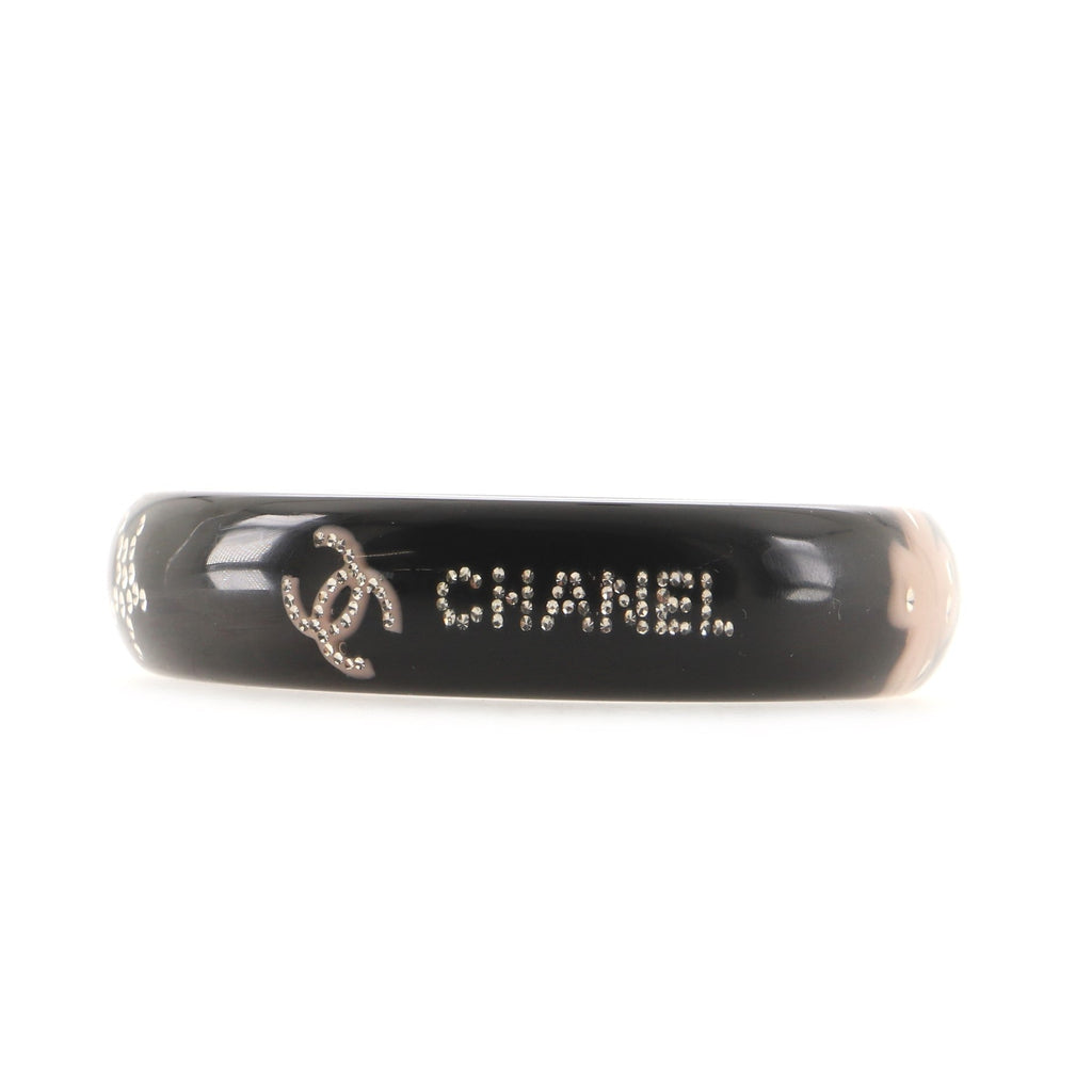 CC Bangle Bracelet Resin with Rhinestones