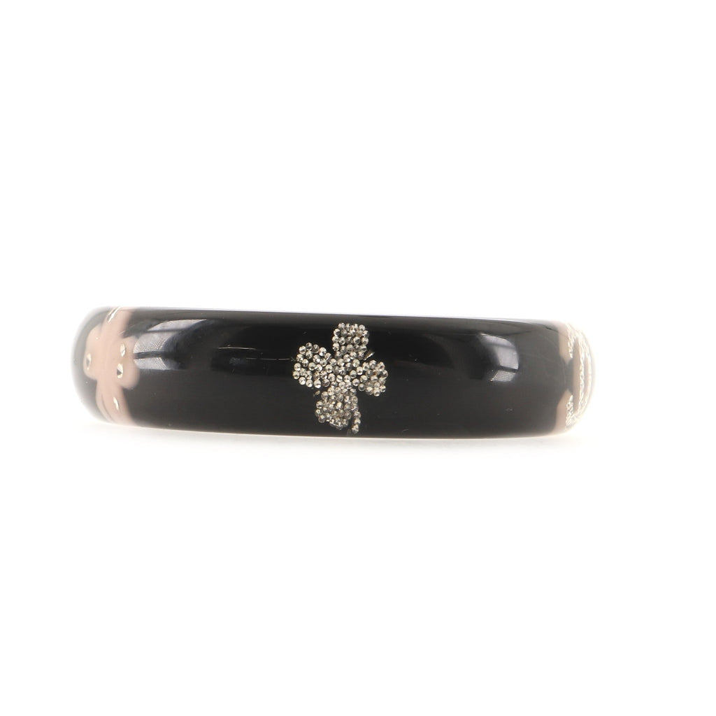 CC Bangle Bracelet Resin with Rhinestones