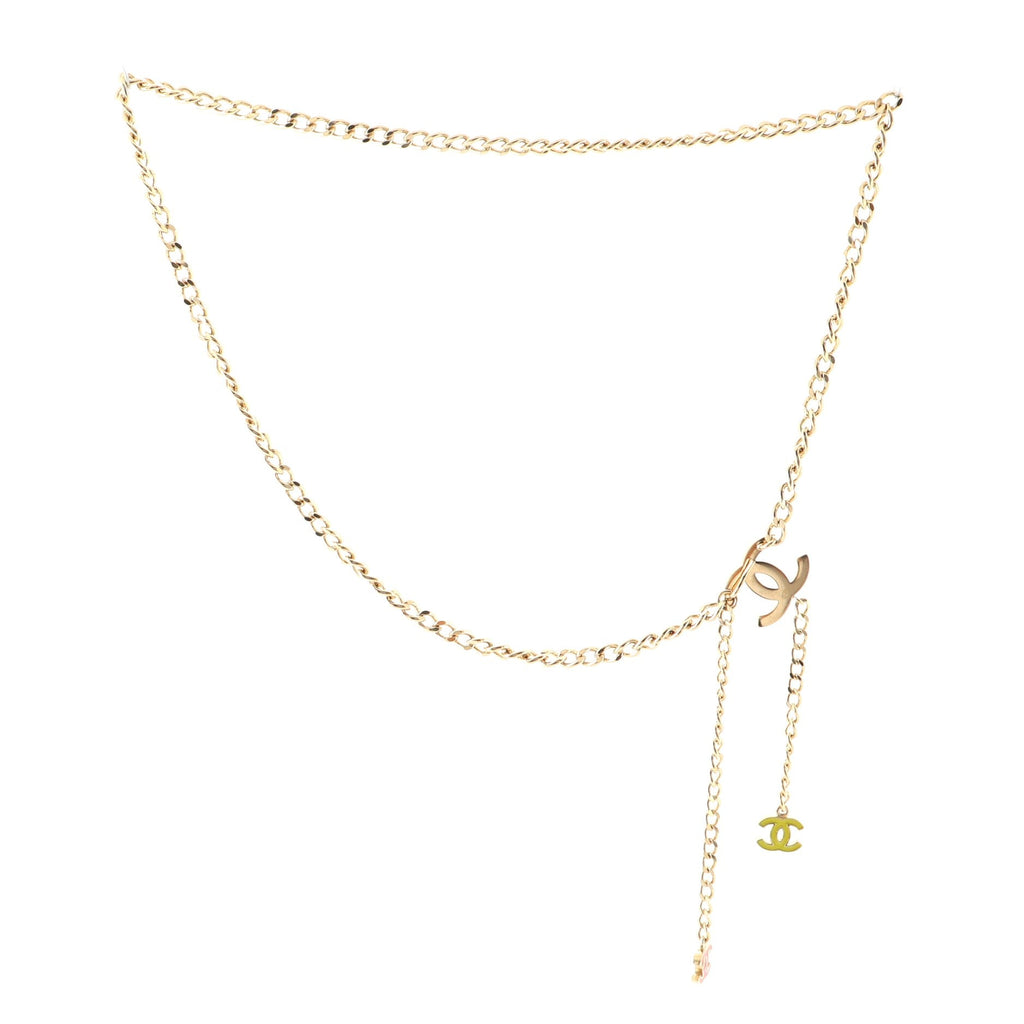CC Charm Chain Belt Metal with Enamel 80