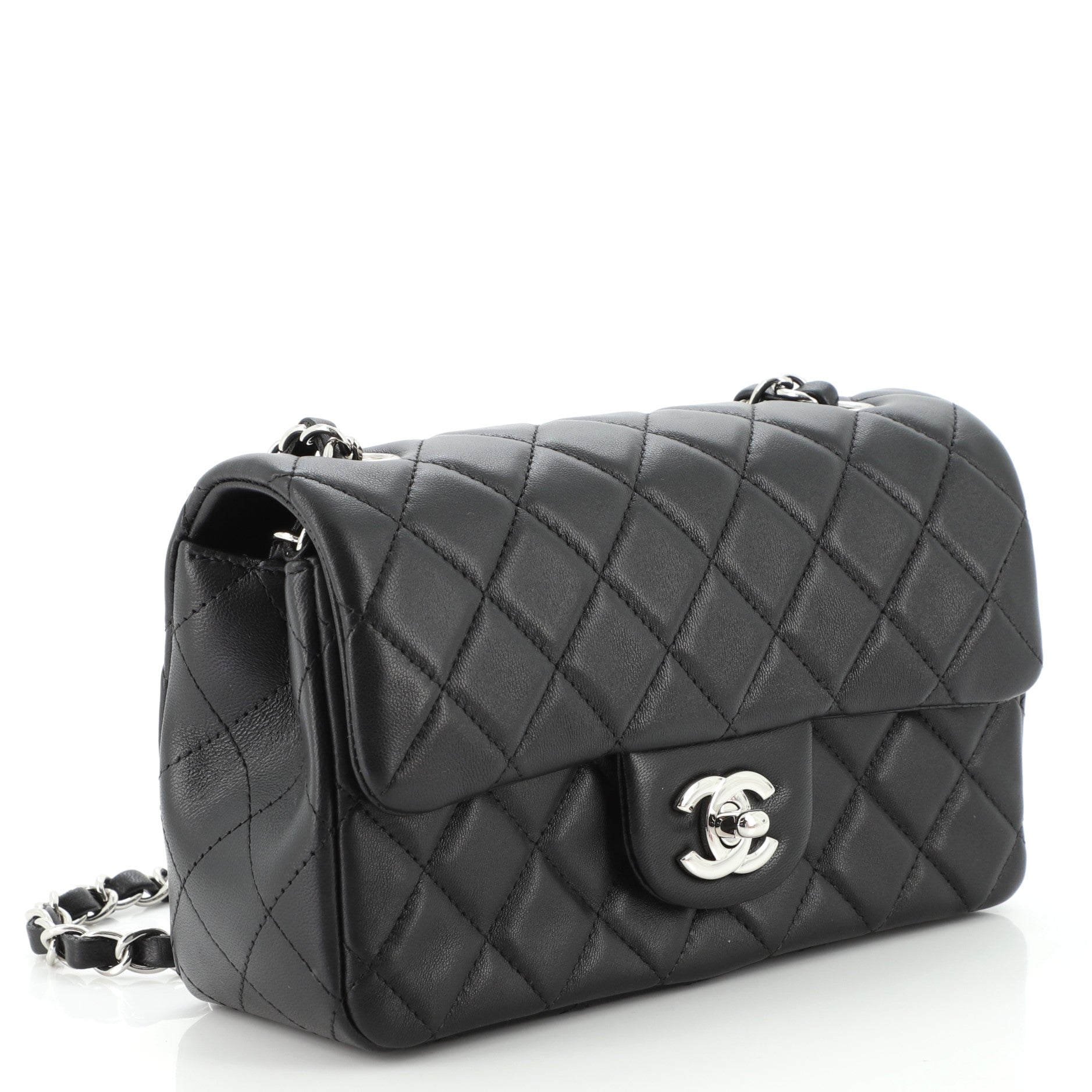Classic Single Flap Bag Quilted Lambskin Mini