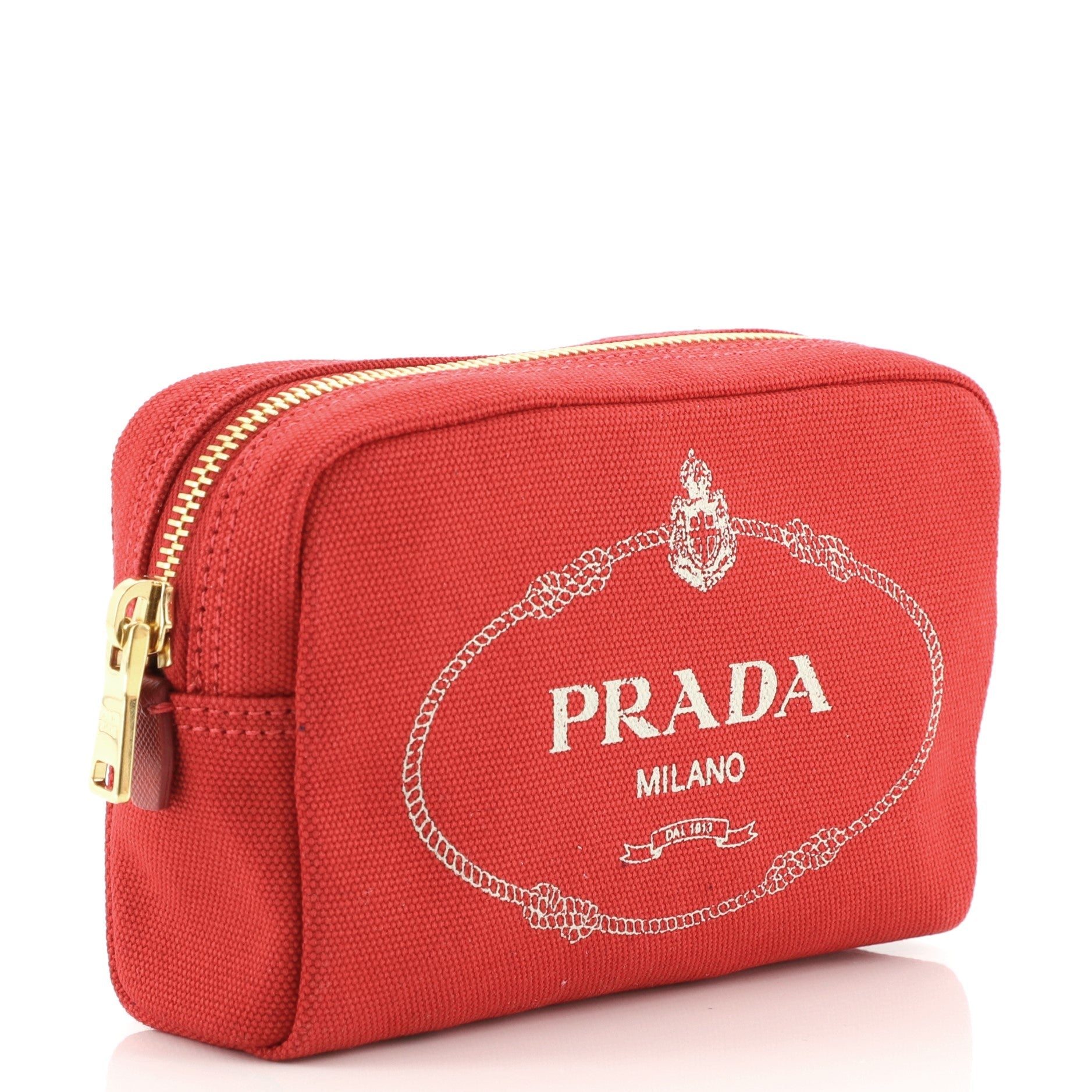 Logo Cosmetic Pouch Canvas Mini