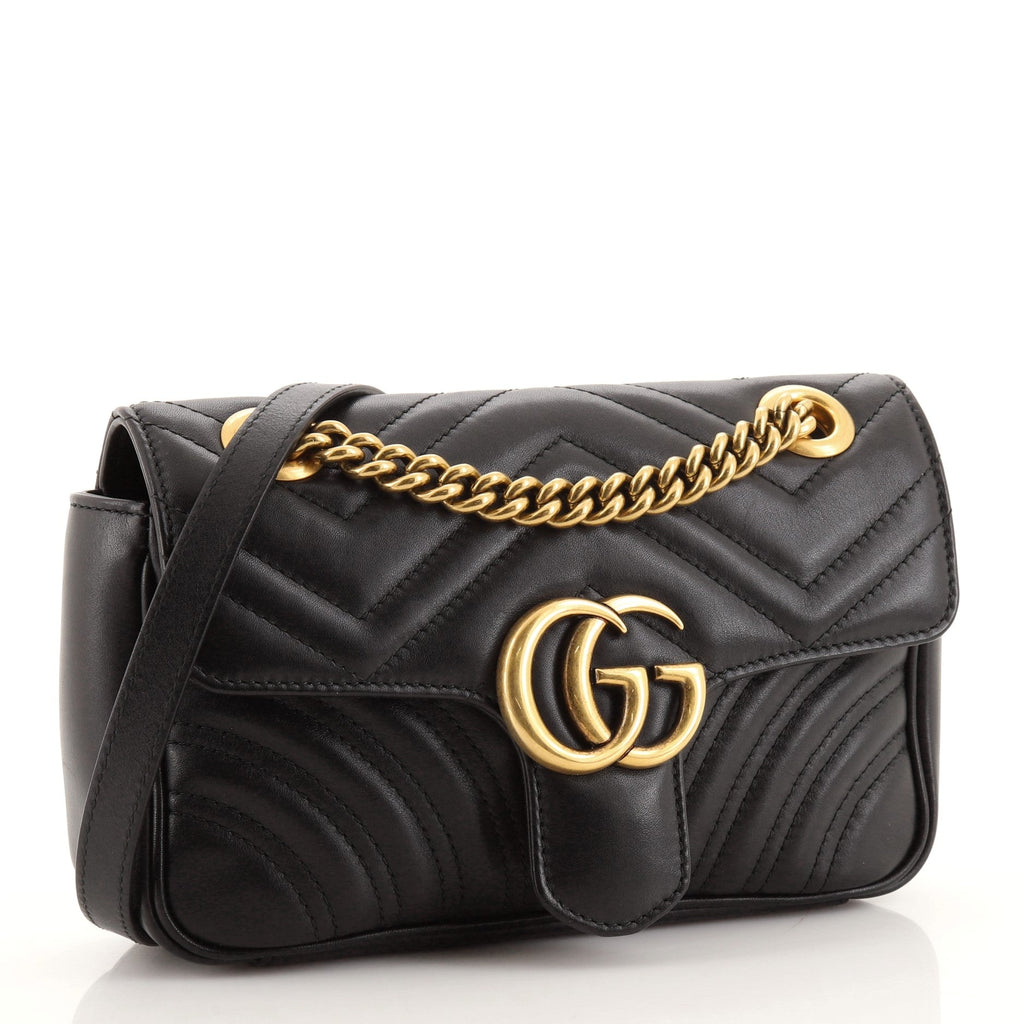 GG Marmont Flap Bag Matelasse Leather Mini