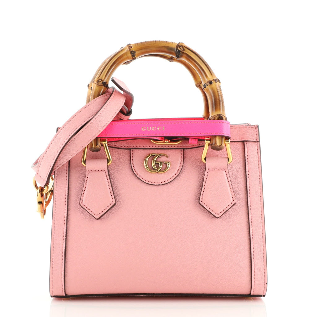 Diana NM Bamboo Top Handle Tote Leather Mini
