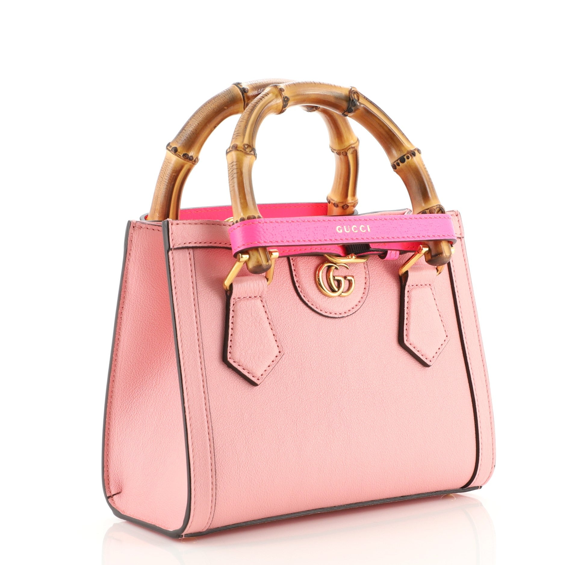 Diana NM Bamboo Top Handle Tote Leather Mini