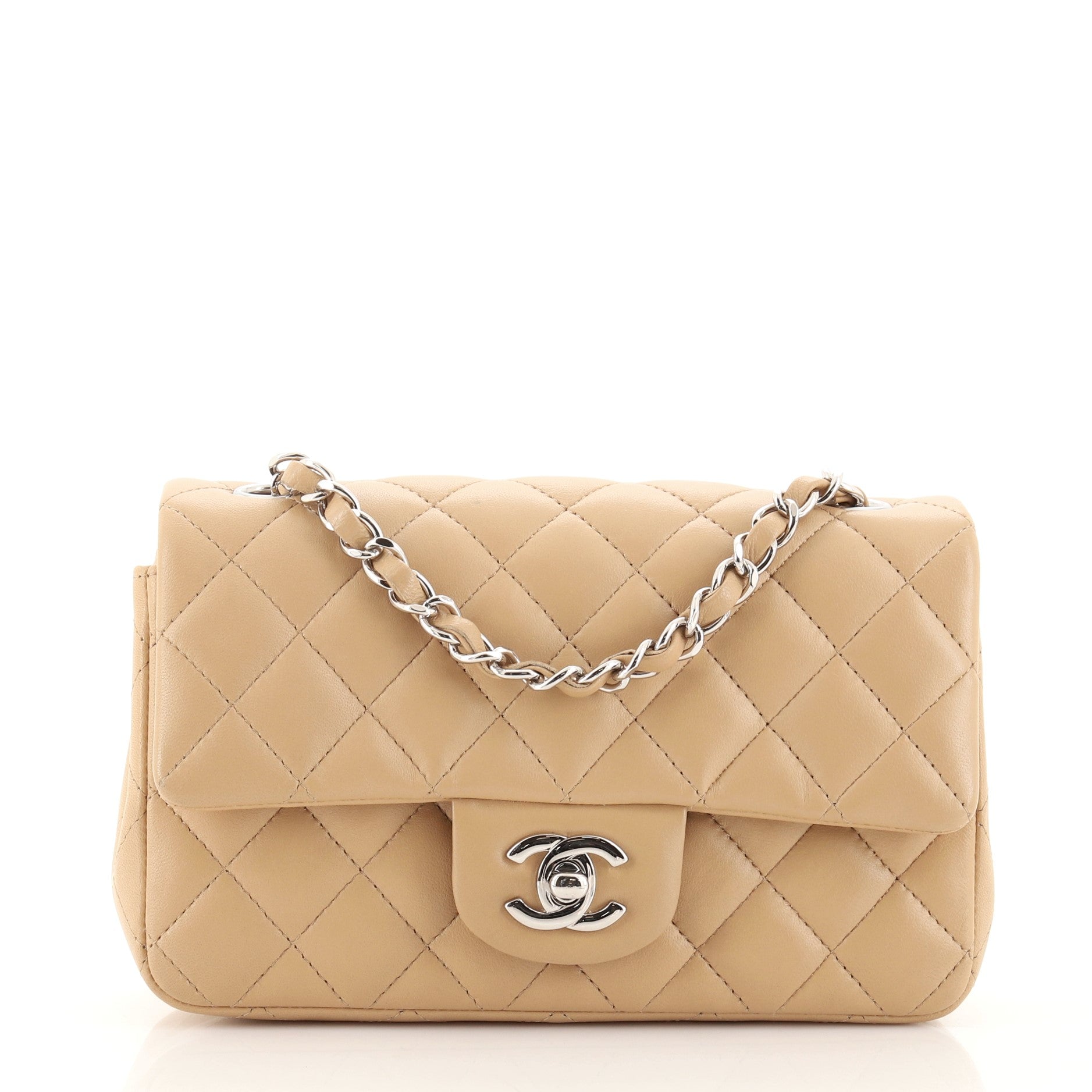 Classic Single Flap Bag Quilted Lambskin Mini
