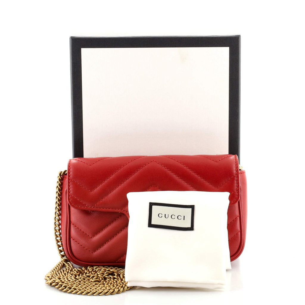 GG Marmont Flap Bag Matelasse Leather Super Mini