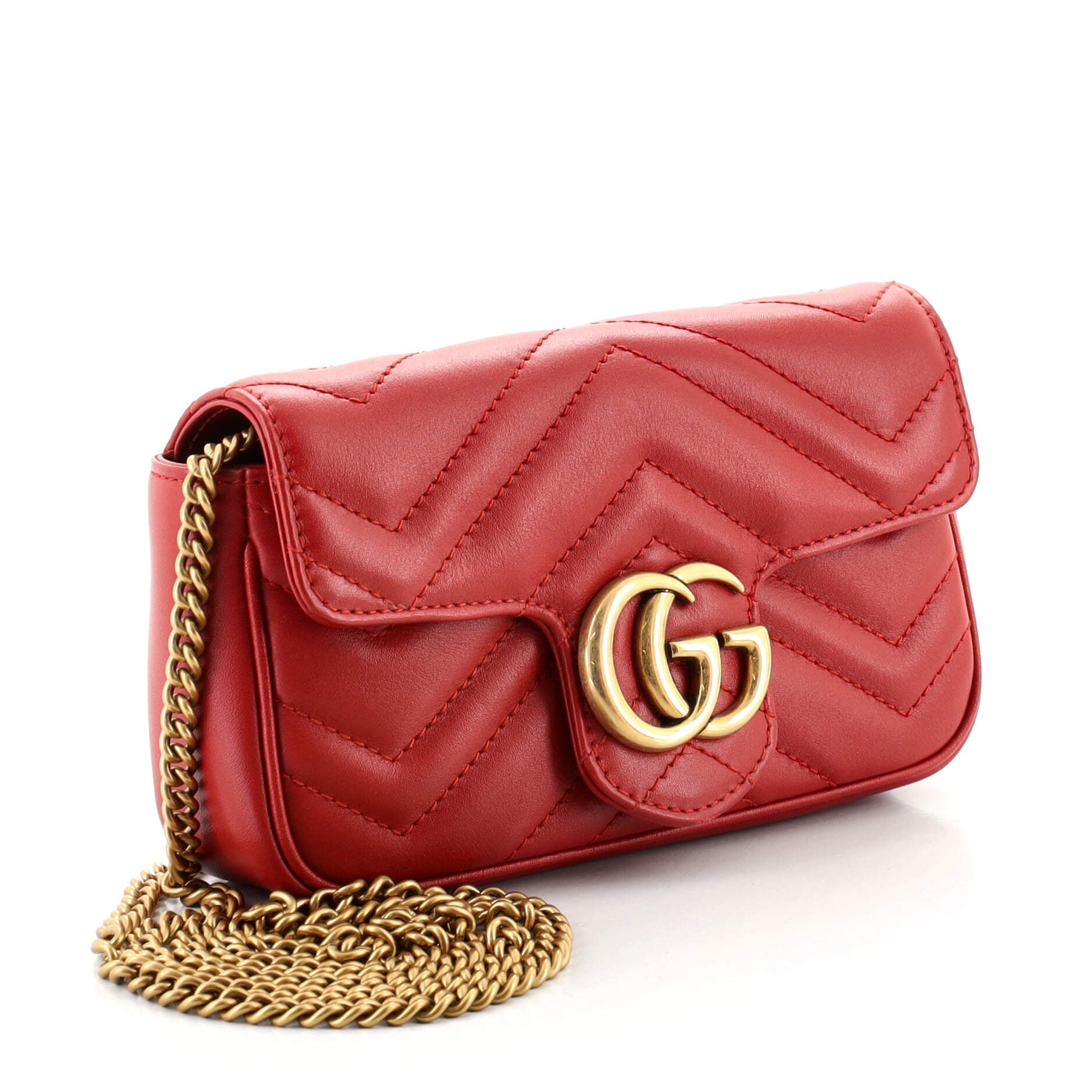 GG Marmont Flap Bag Matelasse Leather Super Mini
