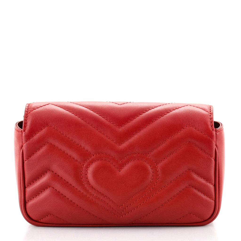 GG Marmont Flap Bag Matelasse Leather Super Mini