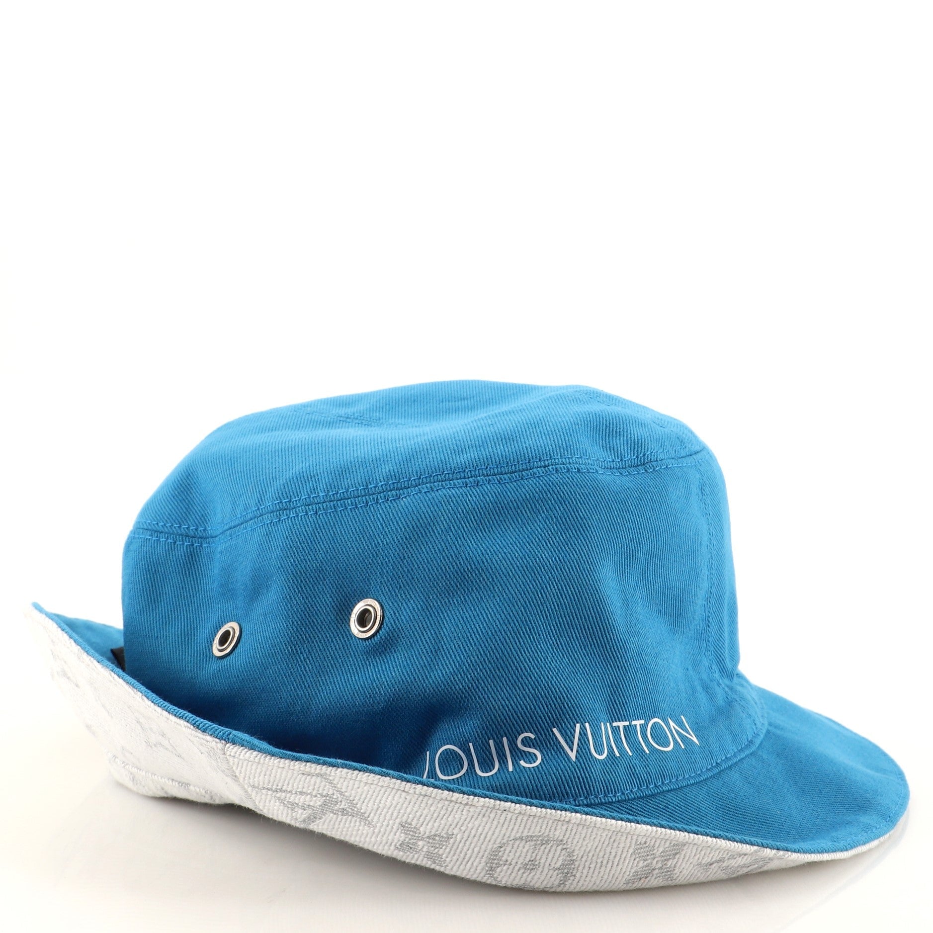 Essential Reversible Bucket Hat Monogram Denim Large