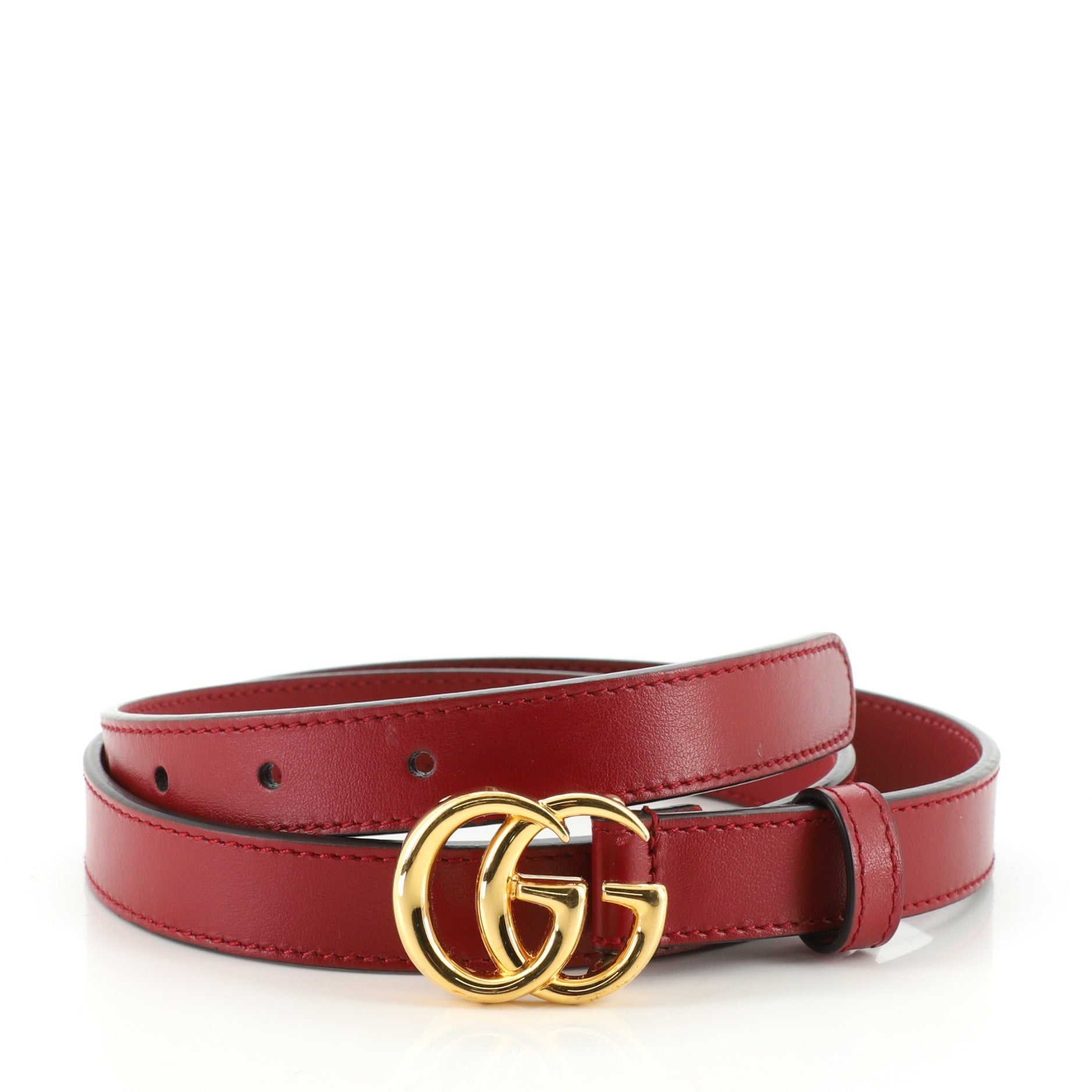 GG Marmont Belt Leather Thin 85