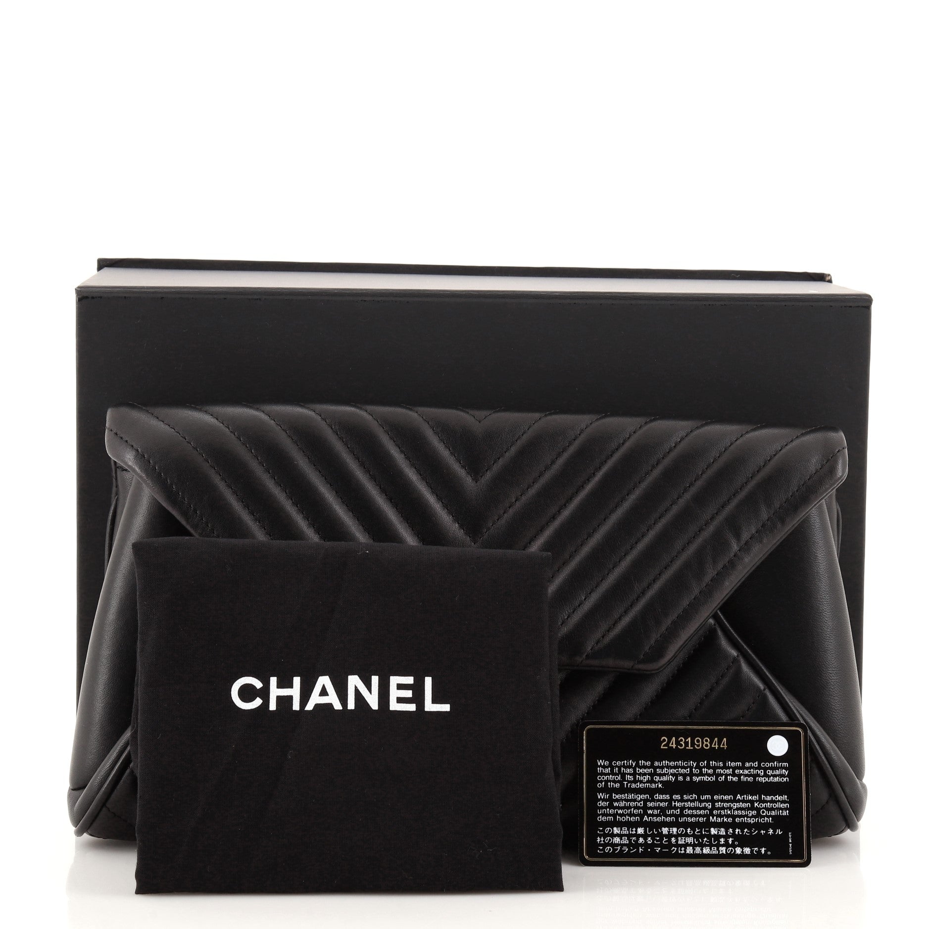 Fold Up Again Clutch Chevron Sheepskin