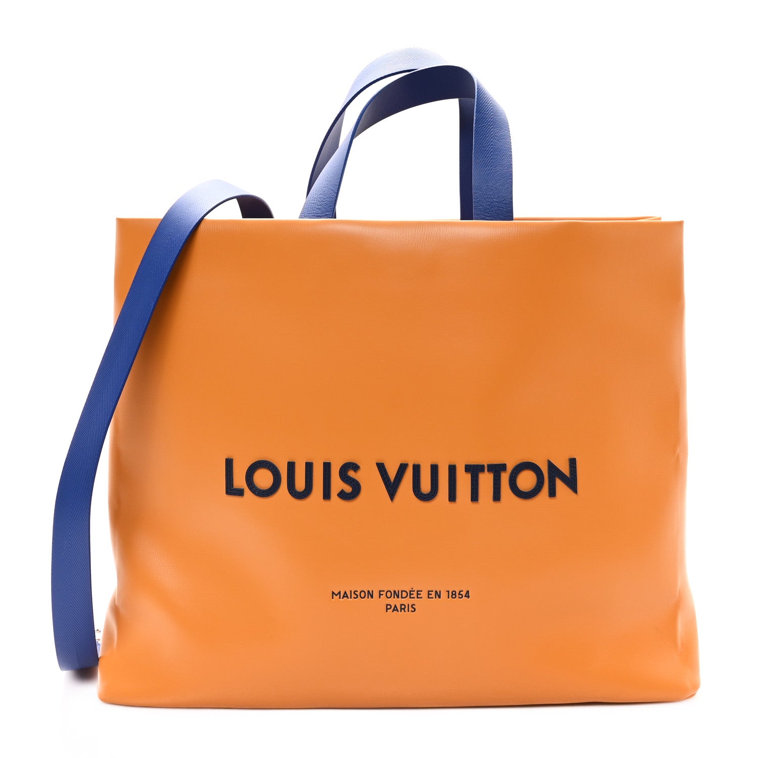 Cowhide Shopper Bag MM Safran