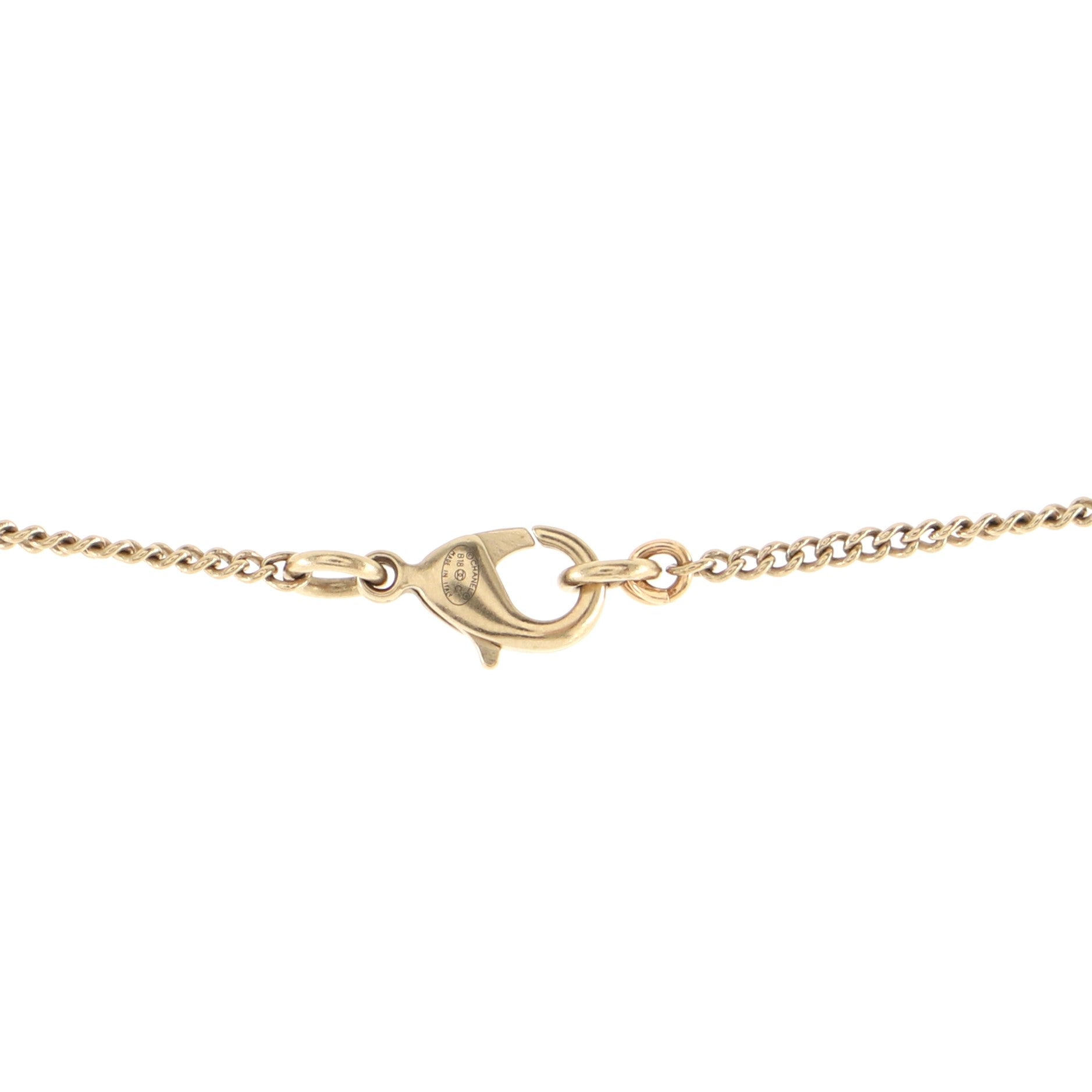 CC Floral Ball Pendant Necklace Metal