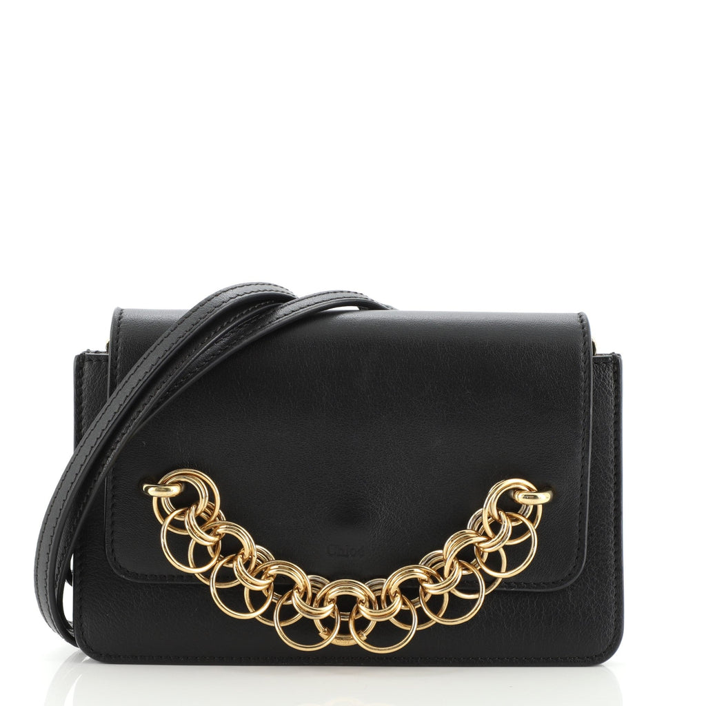 Drew Bijou Clutch Leather