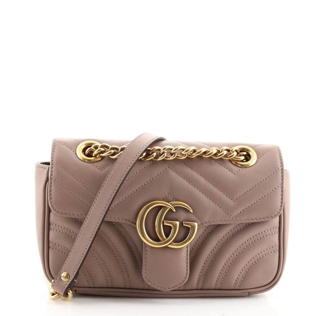 GG Marmont Flap Bag Matelasse Leather Mini
