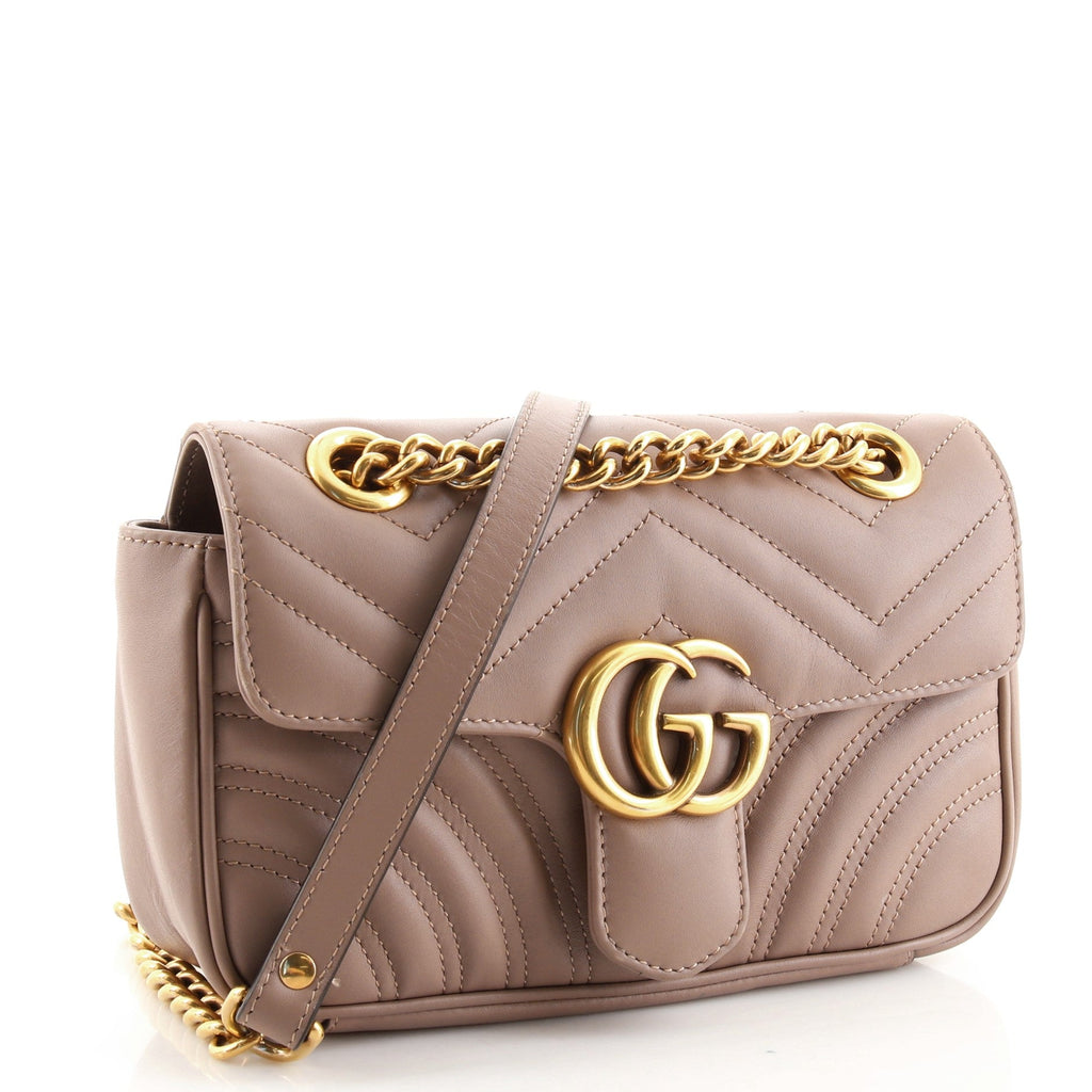 GG Marmont Flap Bag Matelasse Leather Mini