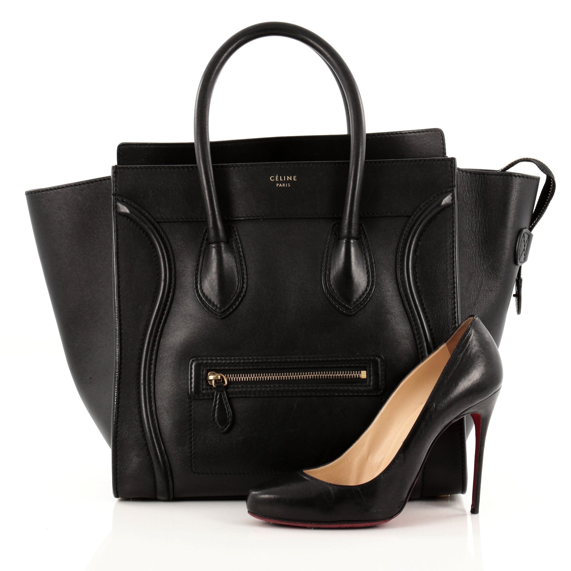 Luggage Handbag Smooth Leather Mini